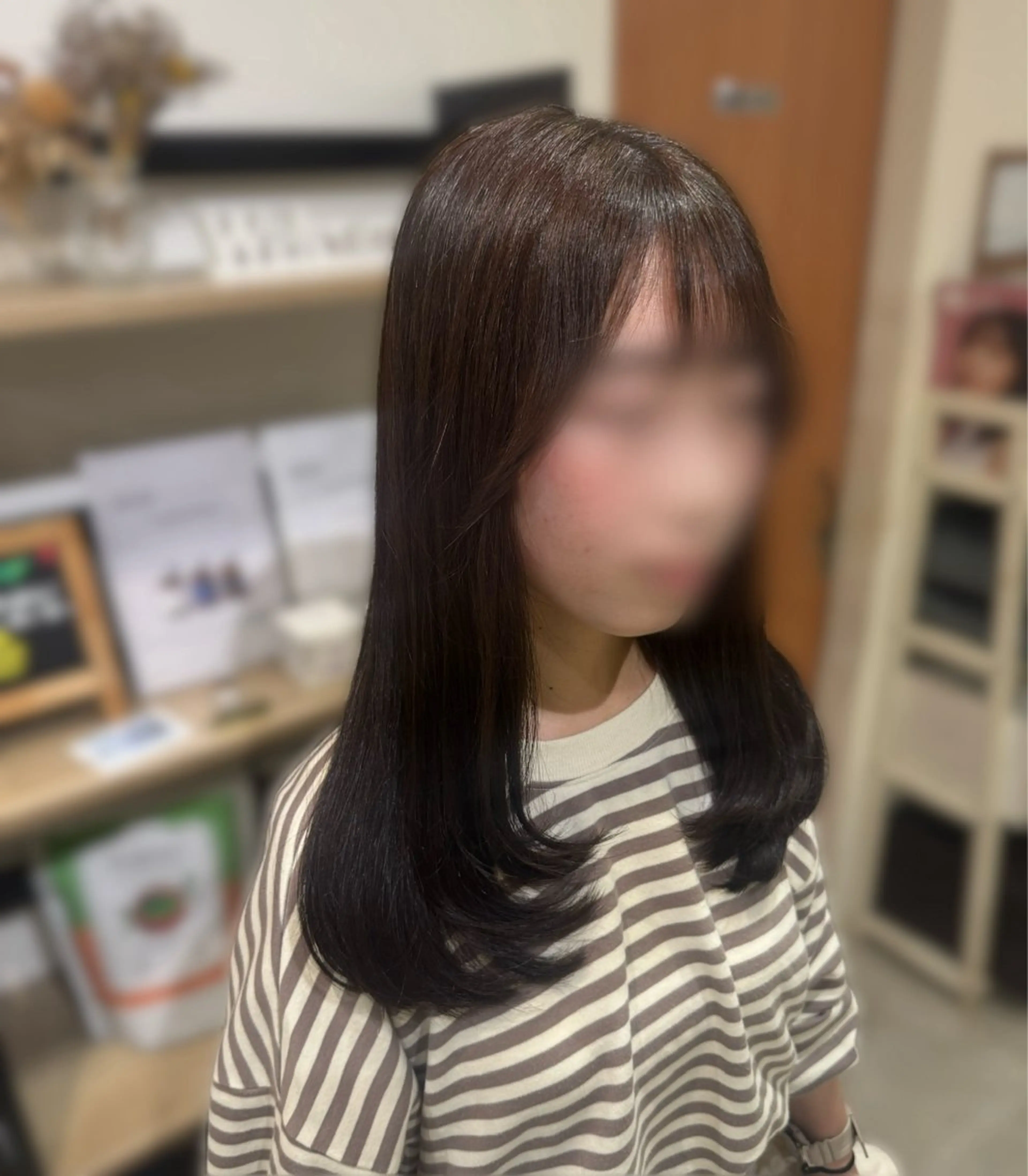 ロング カラー カット ヘアカラー 藤田 紋芽 Jr.stylistのヘアスタイル