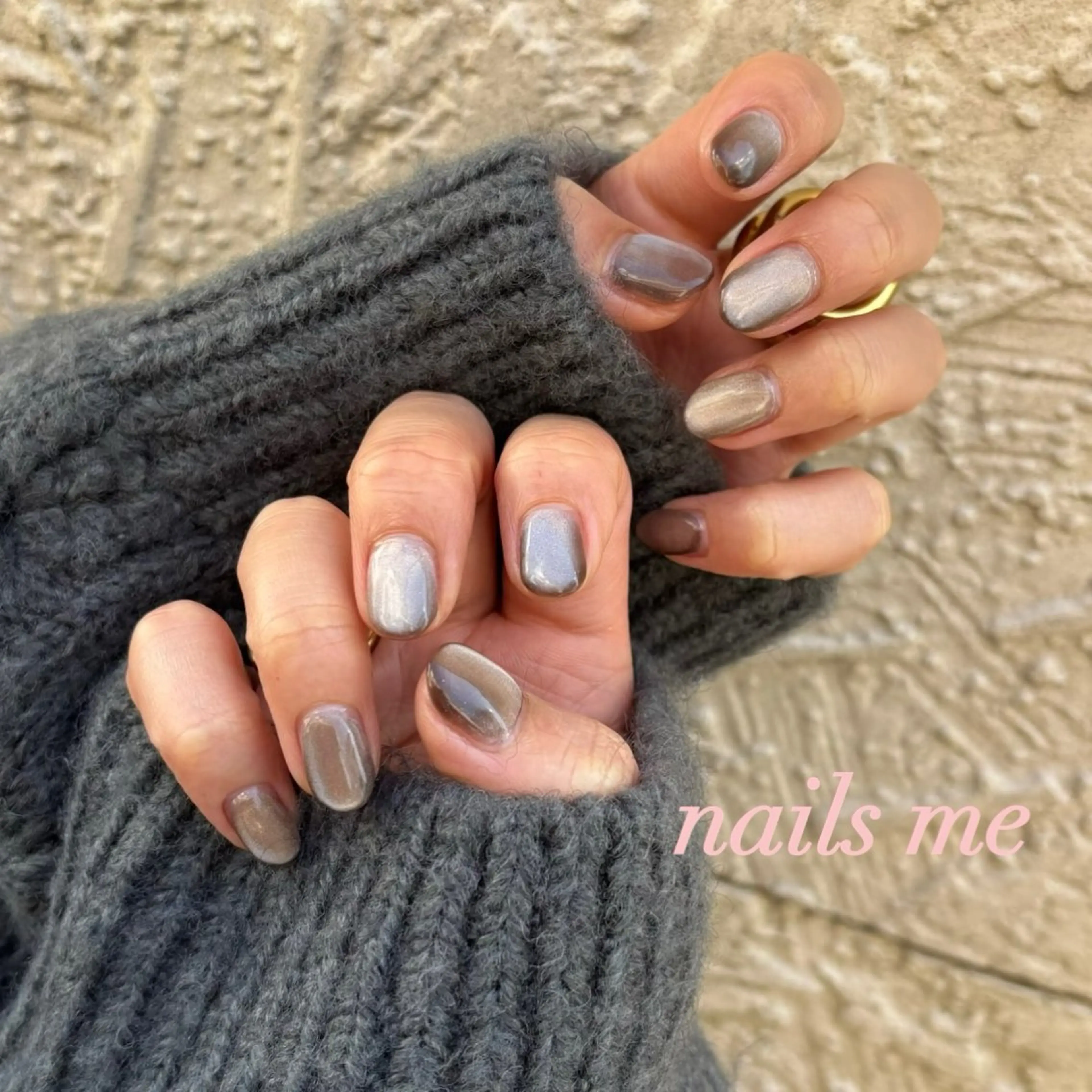 ネイル マグネットネイル ハンドネイル nails 🎀meのネイルデザイン