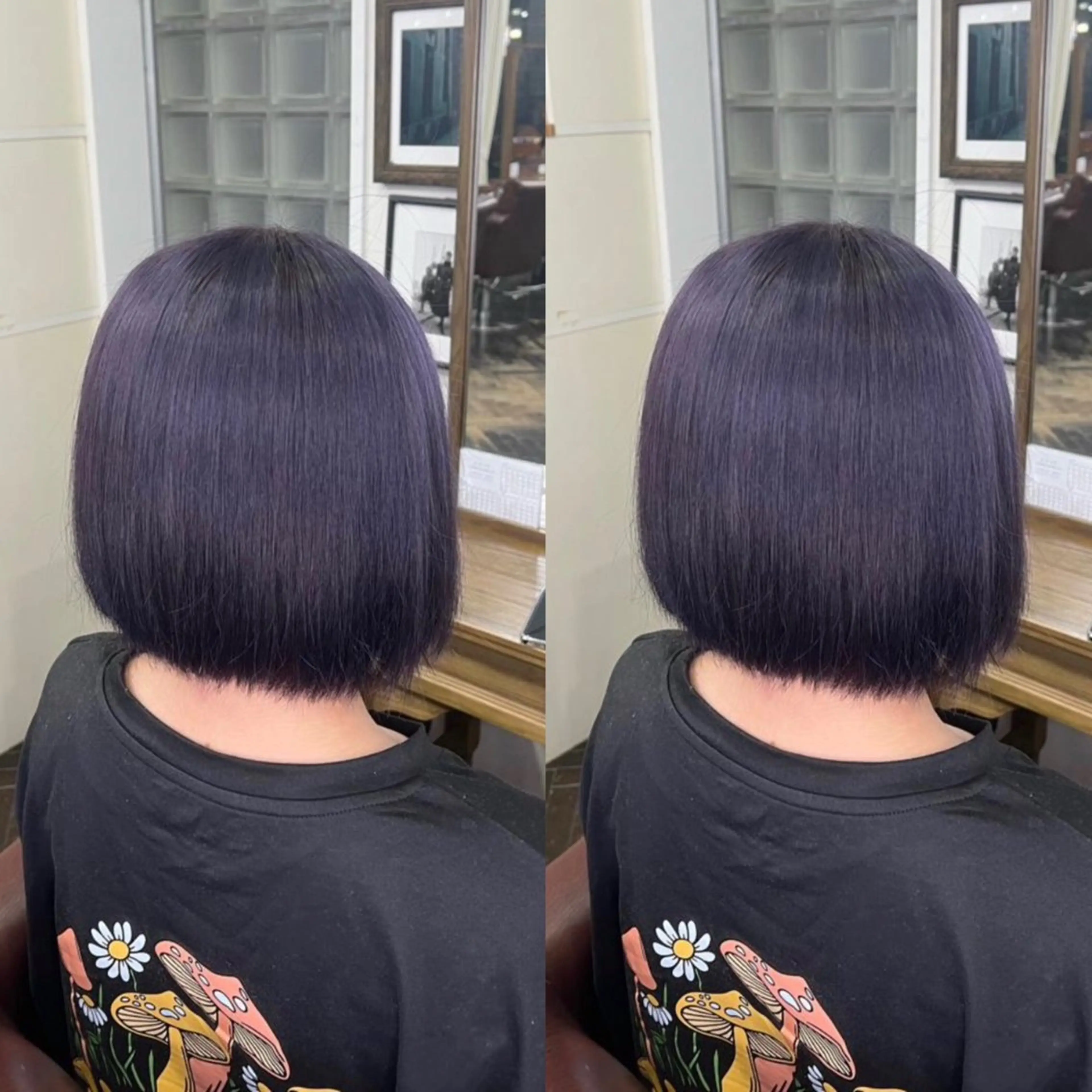 ショート カラー ブルーカラー ネイビーカラー 💎ハイトーン/艶 カラー モエカ💎のヘアスタイル