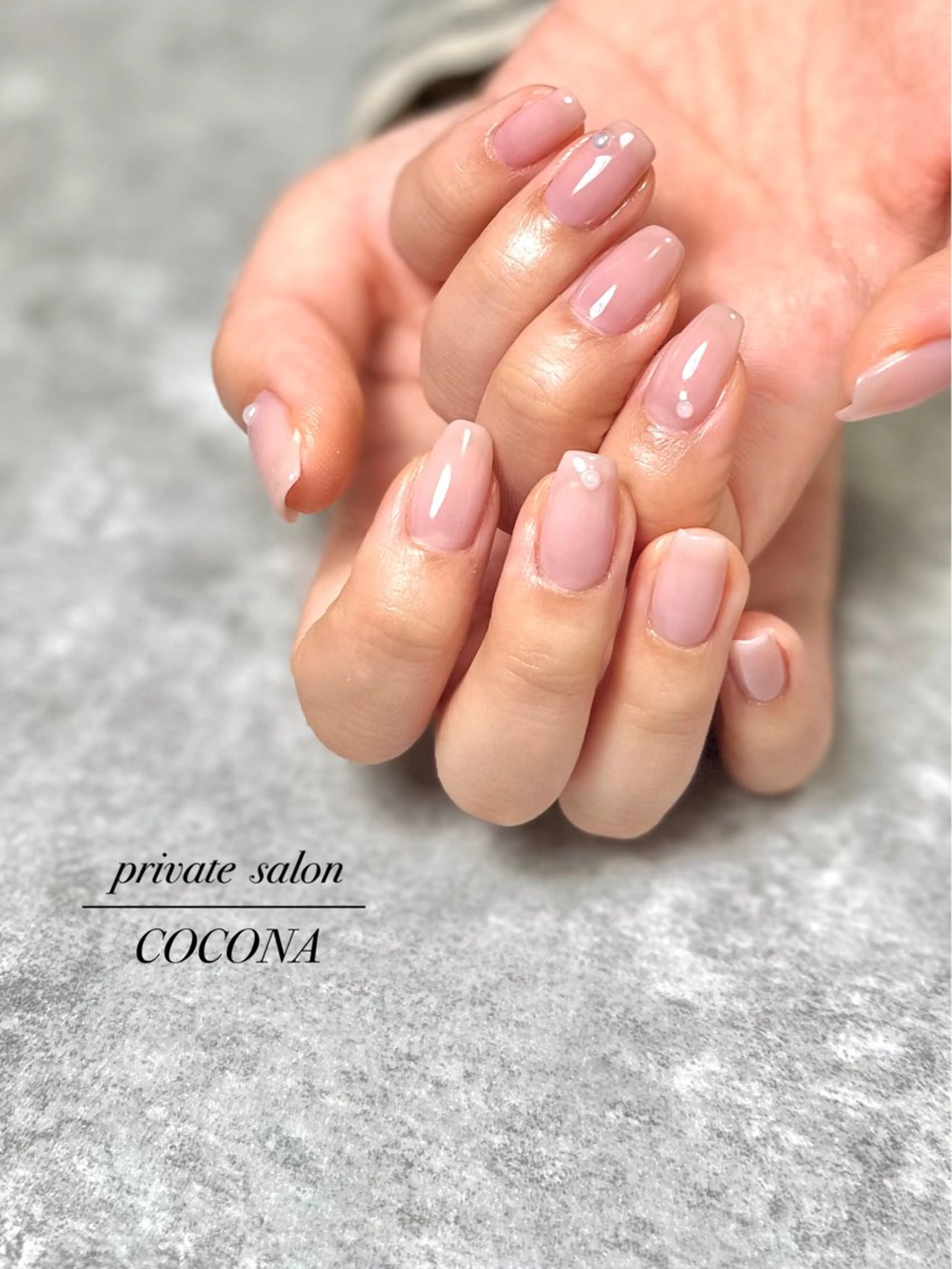 ネイル オフィスネイル ワンカラーネイル プライベートサロン nailcoconaのネイルデザイン