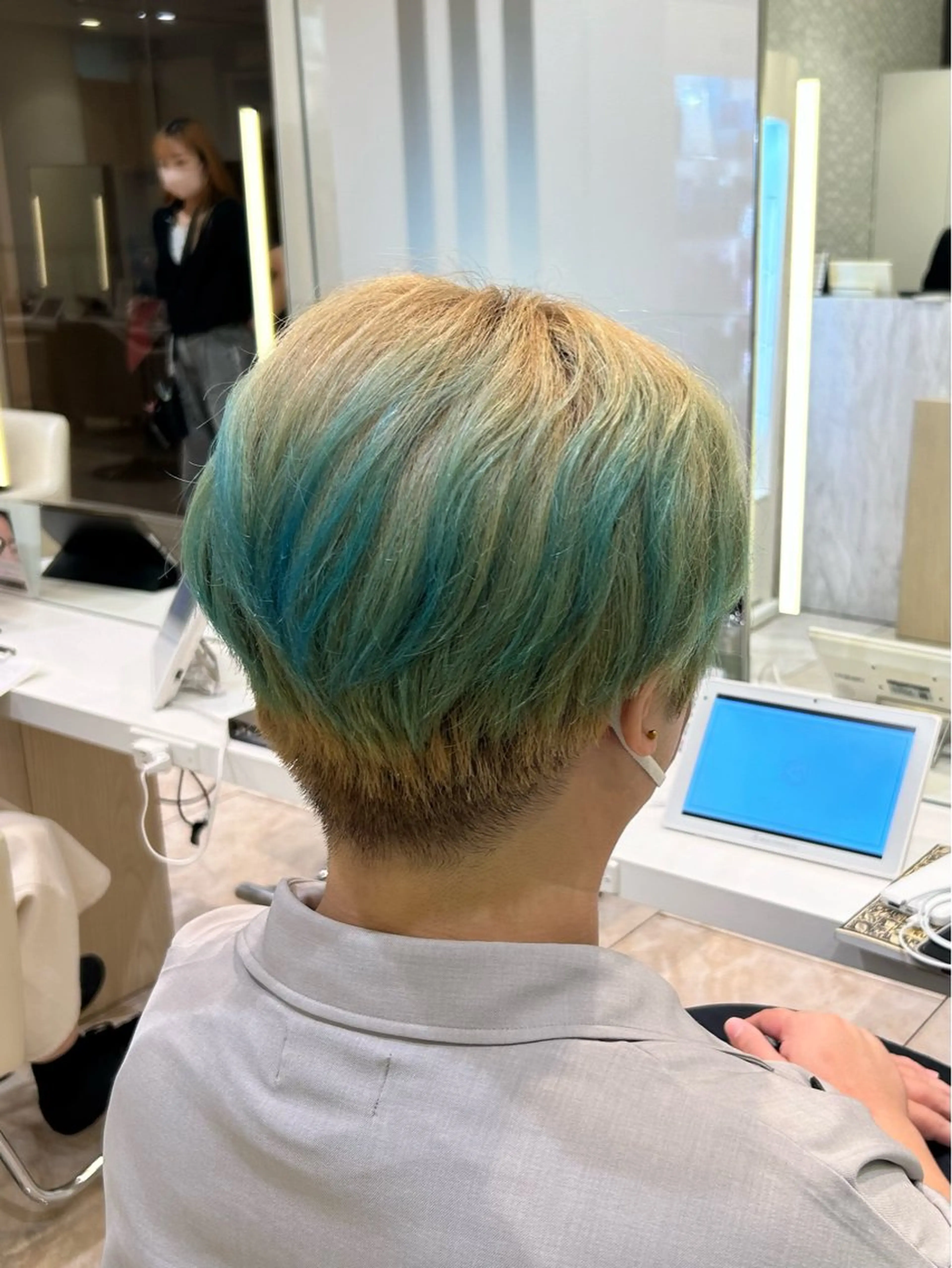 カラー メンズ ヘアカラー はるか/透明感暗髪 /ヘアアレンジ🤍のヘアスタイル