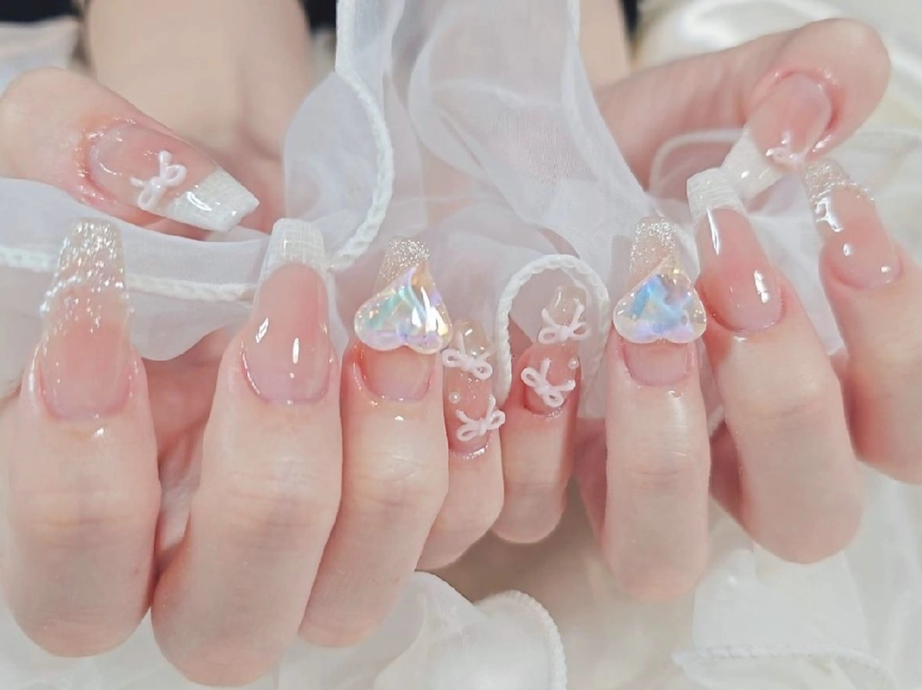 ネイル アートネイル ハンドネイル Milkyway☁️ 韓国ネイル/南堀江のネイルデザイン