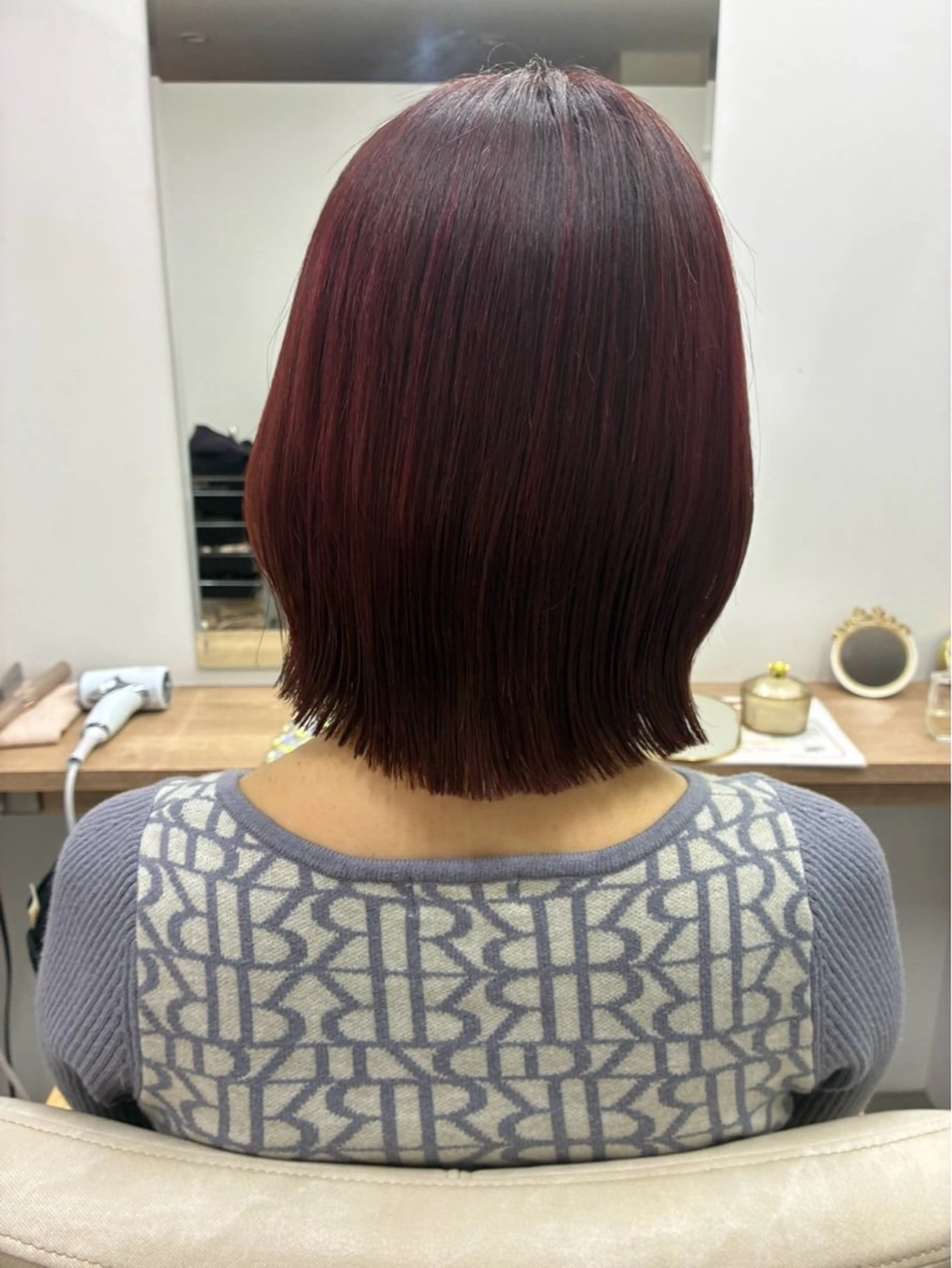 ミディアム カットモデル募集中 💇🏻　福田彩南のヘアスタイル