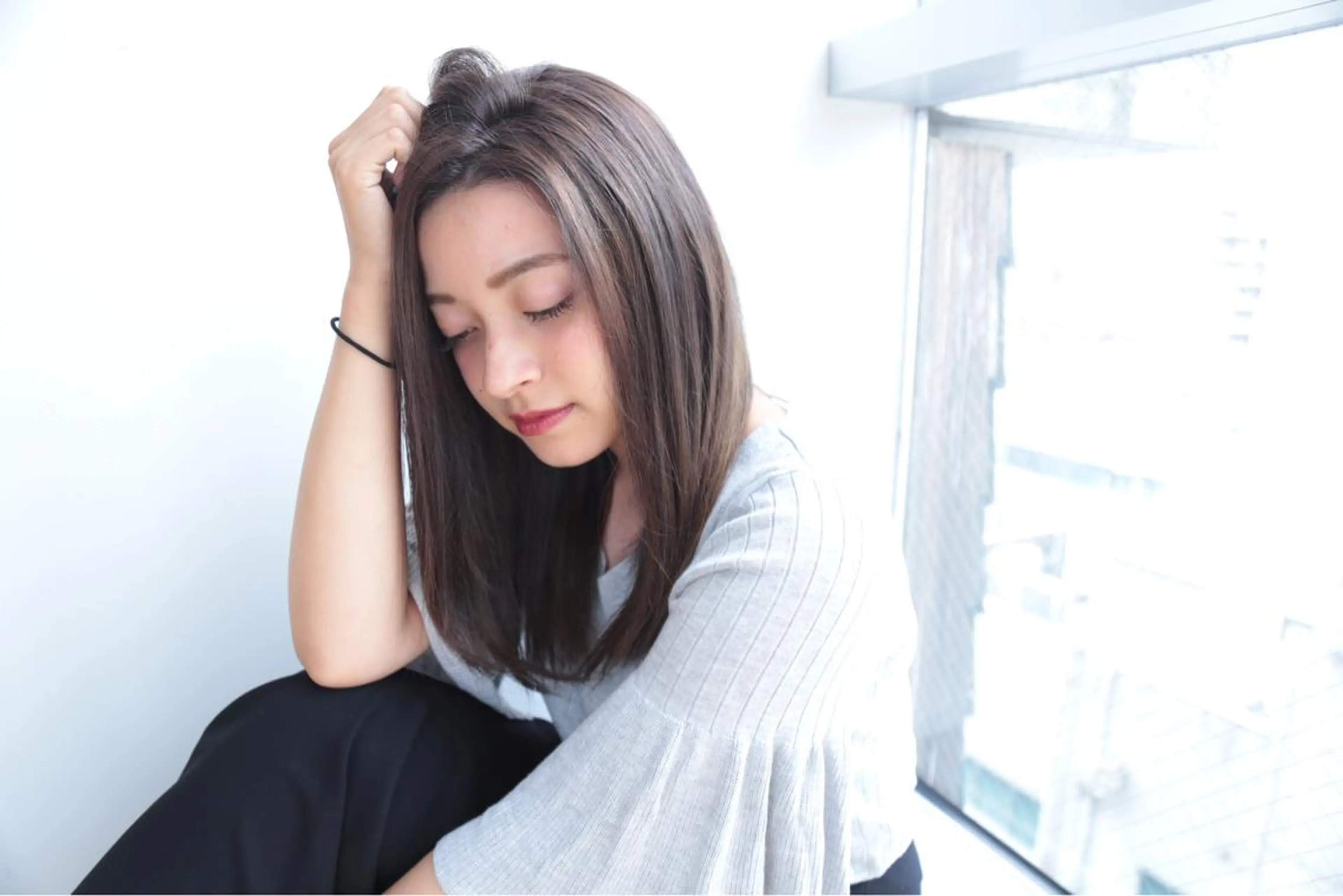 パーマ ストレートパーマ コテ巻き風パーマ SHONOのヘアスタイル