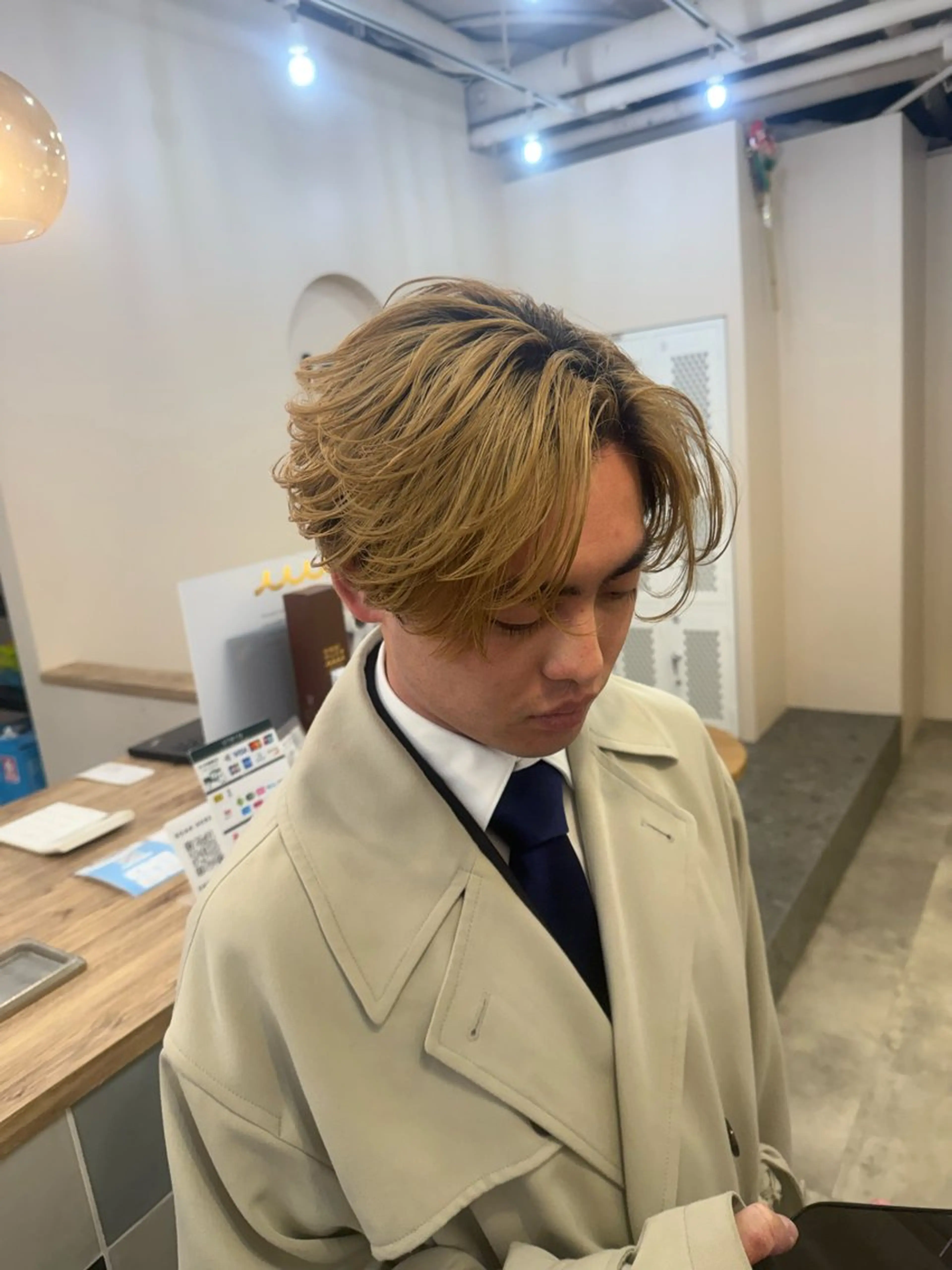 メンズ ヘアセット ブリーチモデル募集/ メンズカット✨藤野のヘアスタイル