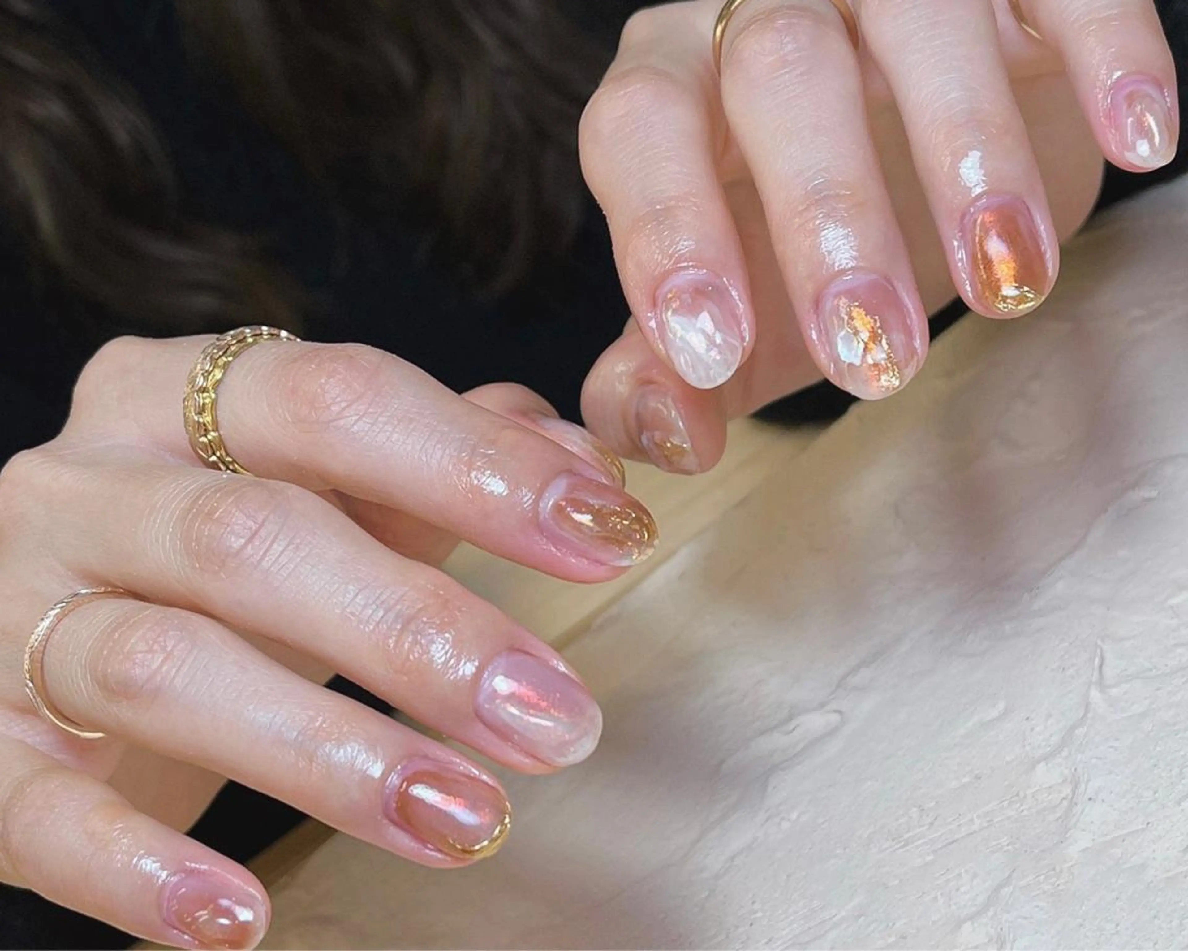 ネイル ミラーネイル ニュアンスネイル musee art所属・Musee art 亀戸店のネイルデザイン