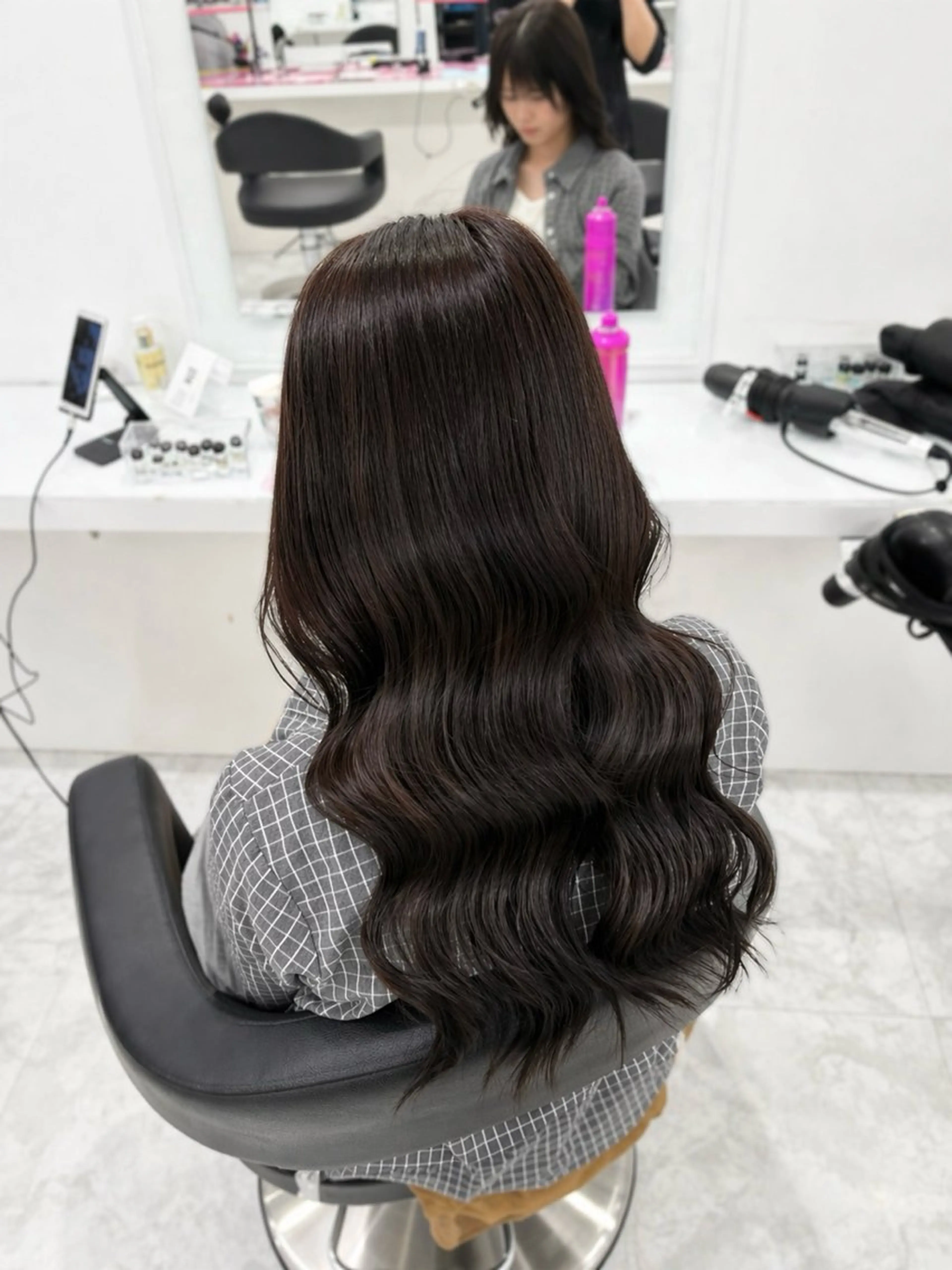 ロング カラー カット ヘアカラー トリートメント 透明感ベージュ🤎 manami👒🌿のヘアスタイル
