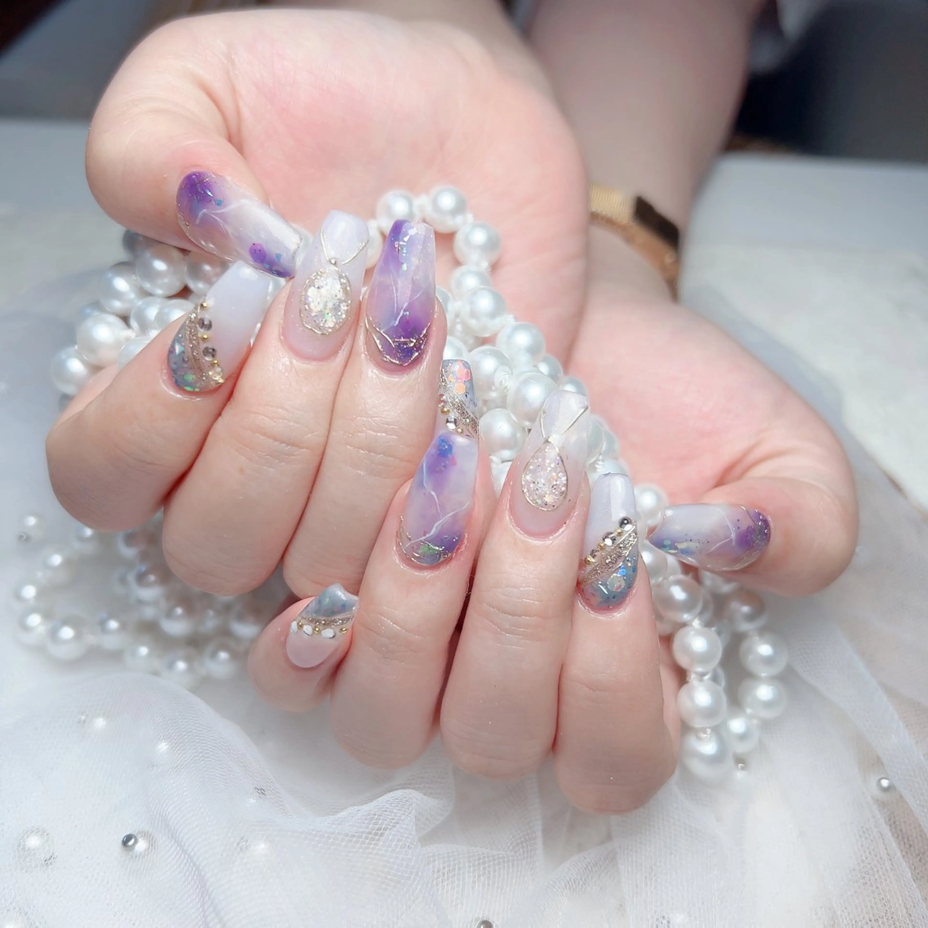 ネイル M🌷nail 長さだし専門店のネイルデザイン