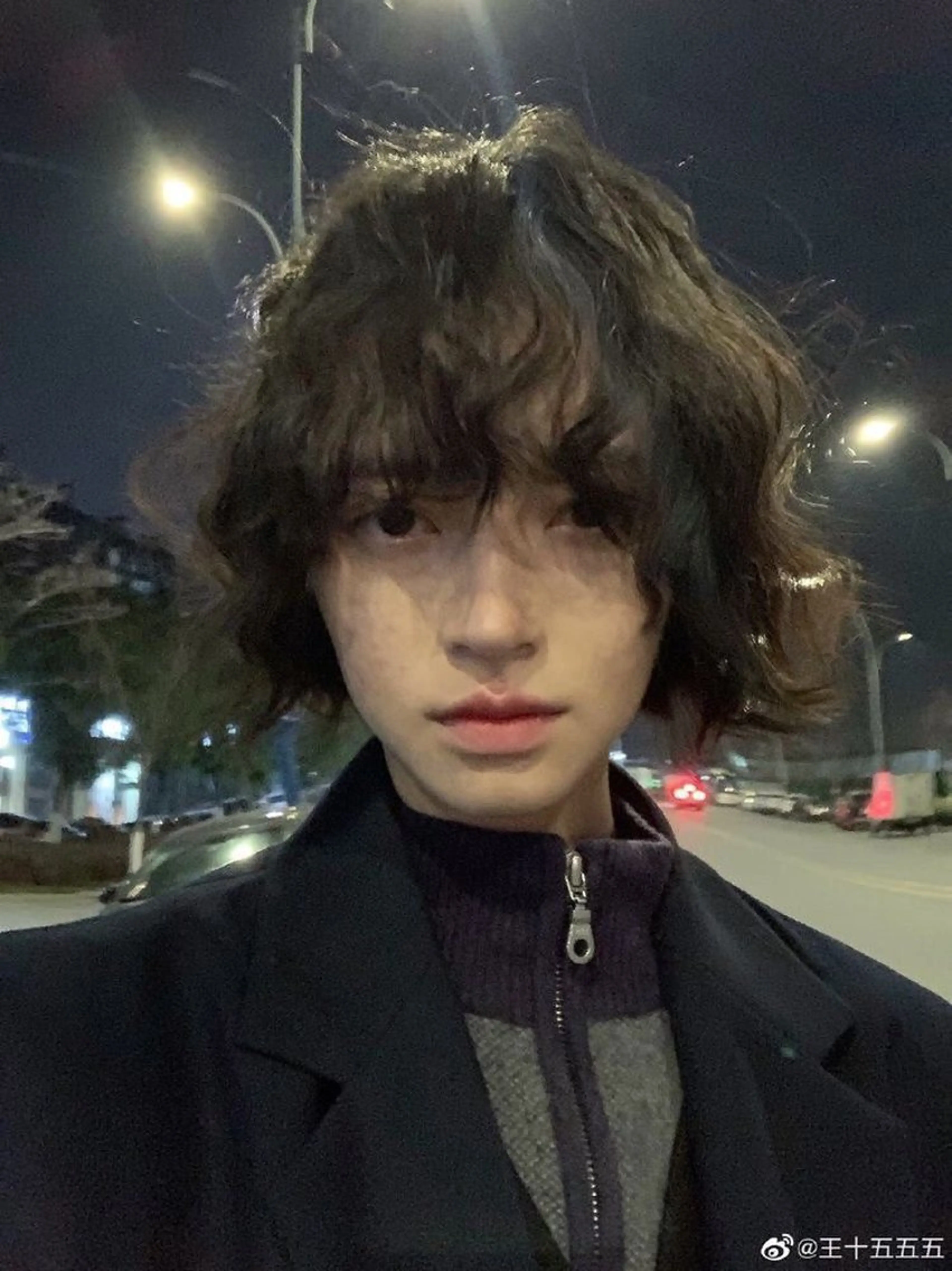 ミディアム パーマ メンズ 韓国ヘア/wカラー レイヤー/RIN🎀のヘアスタイル