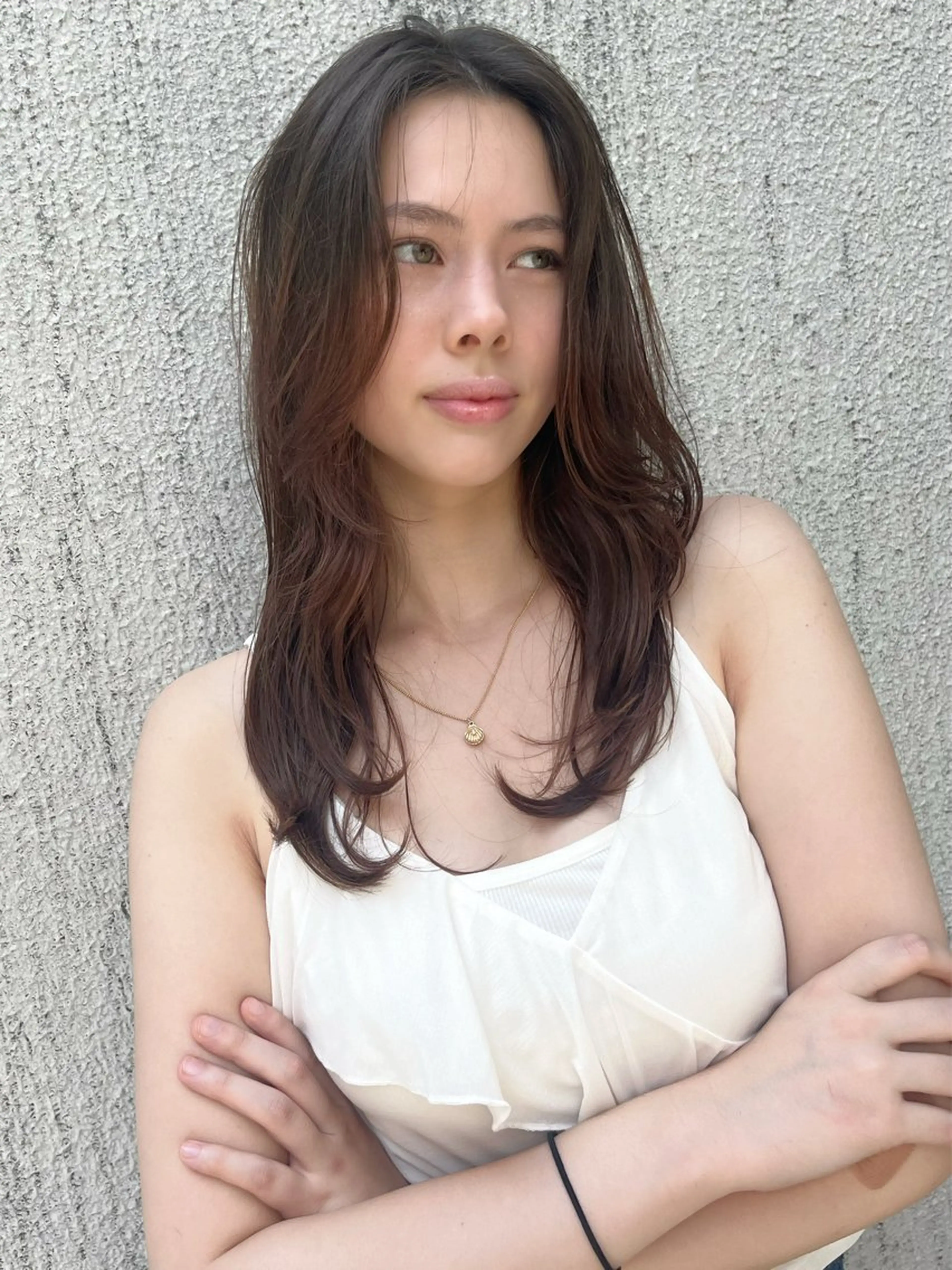 セミロング セミロングレイヤー レイヤーカット lounge×morio ikebukuro所属・田畑 優希のヘアスタイル