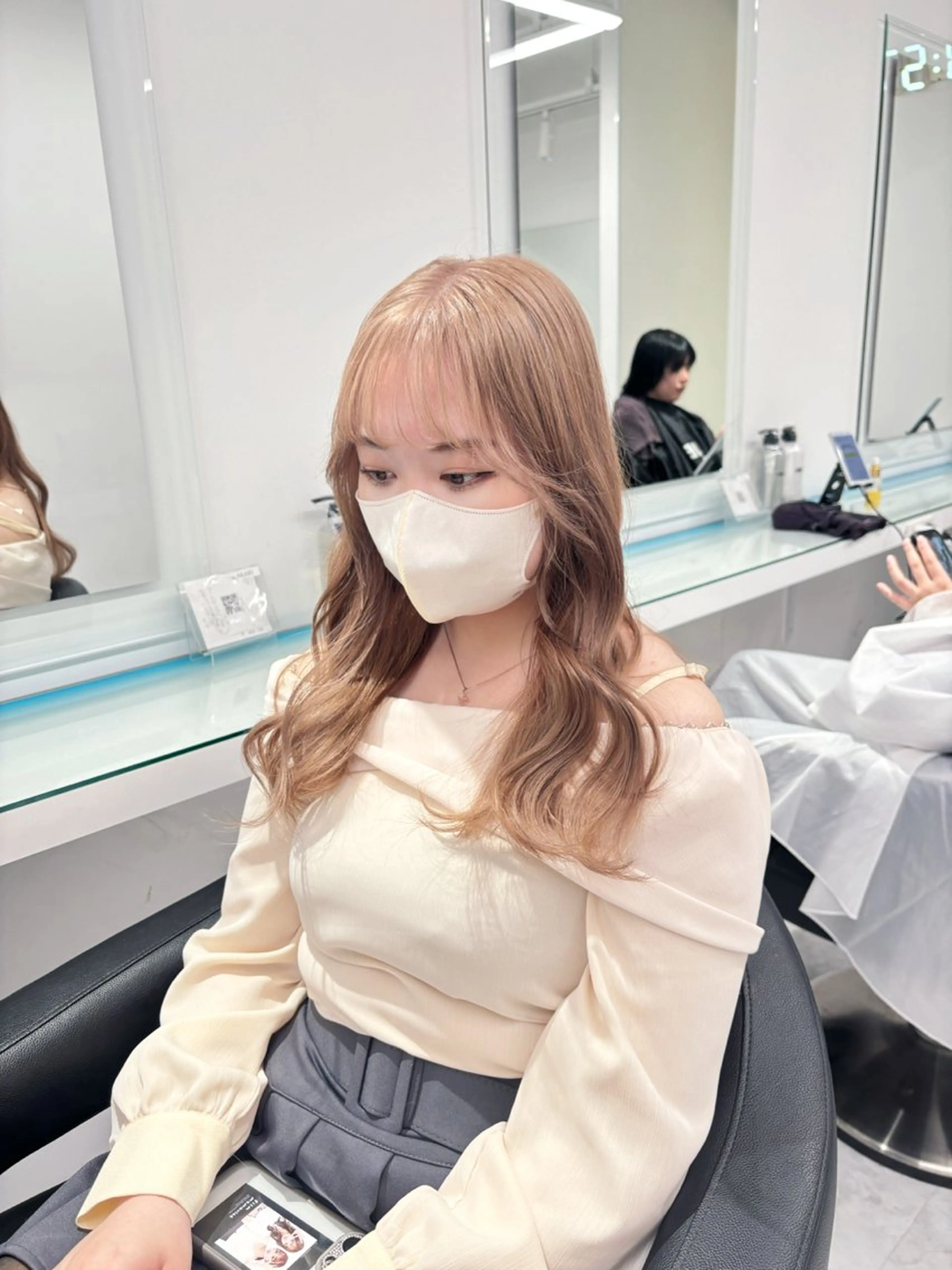 ロング カラー ヘアカラー トリートメント 💖ミルクティー💖 あかり💖のヘアスタイル