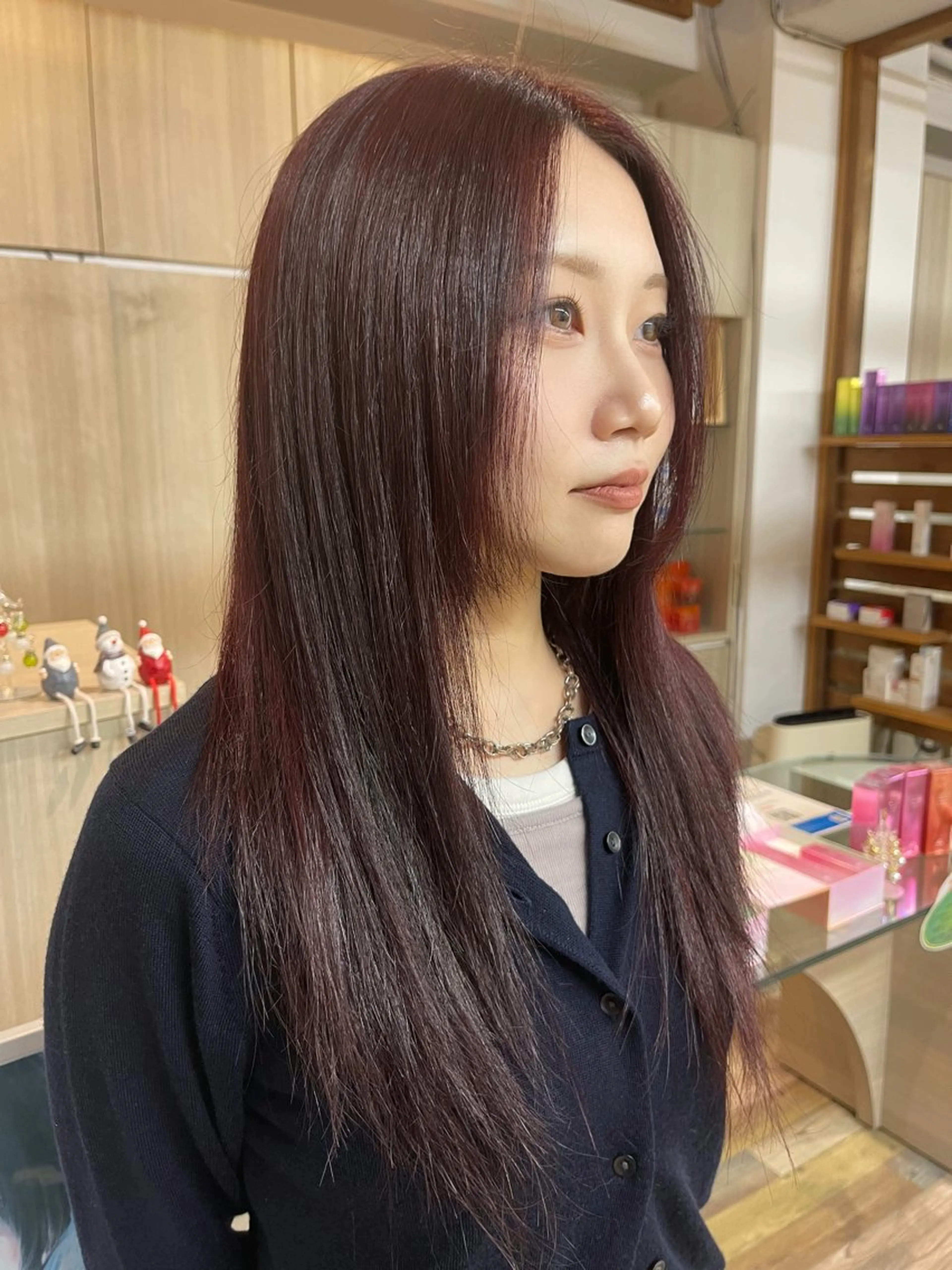 セミロング カラー 野田頭 心🌿/ボブ レイヤー/艶カラーのヘアスタイル