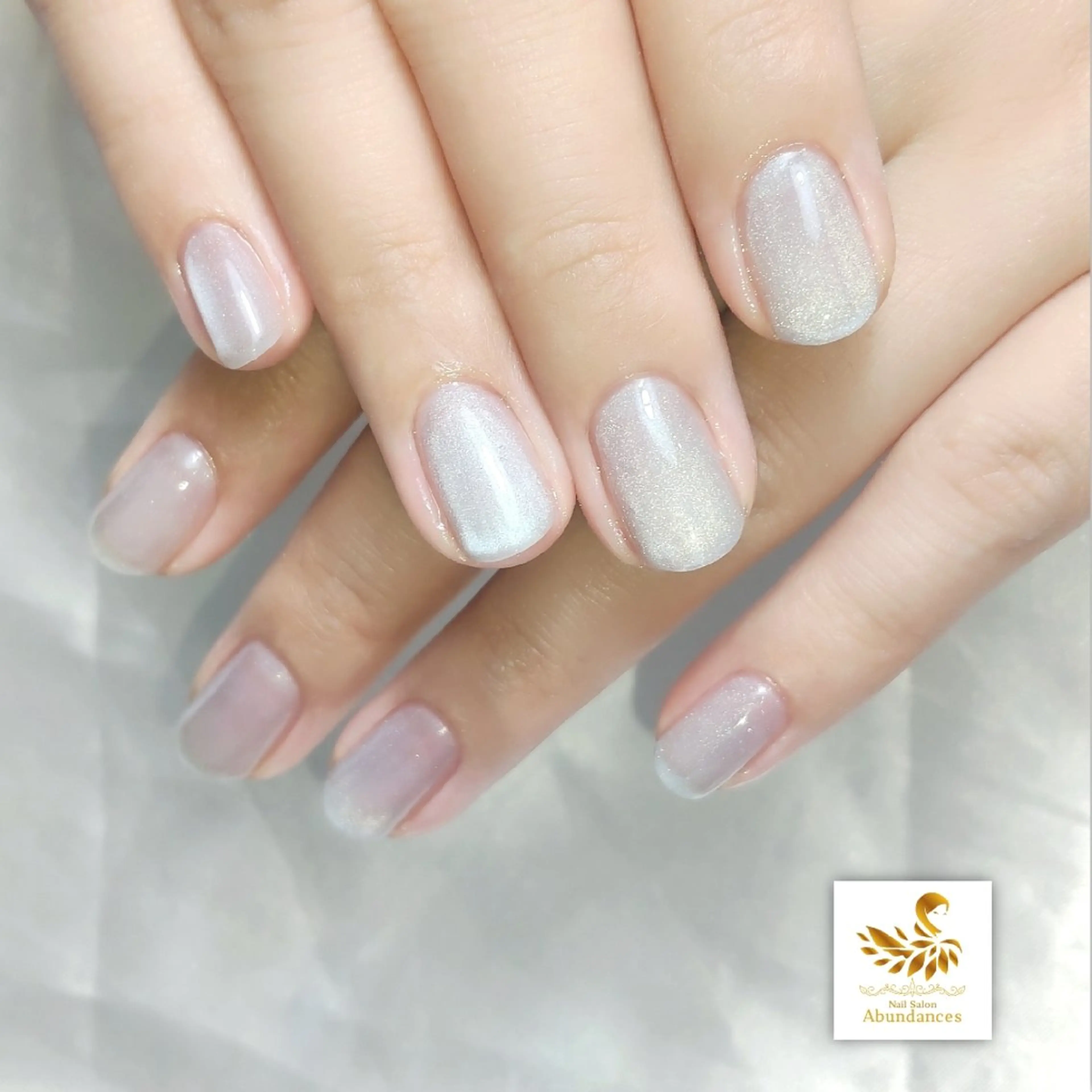 ネイル ラメ(グリッター) マグネットネイル ワンカラーネイル ハンドネイル 完全予約制個室サロン Abundancesのネイルデザイン