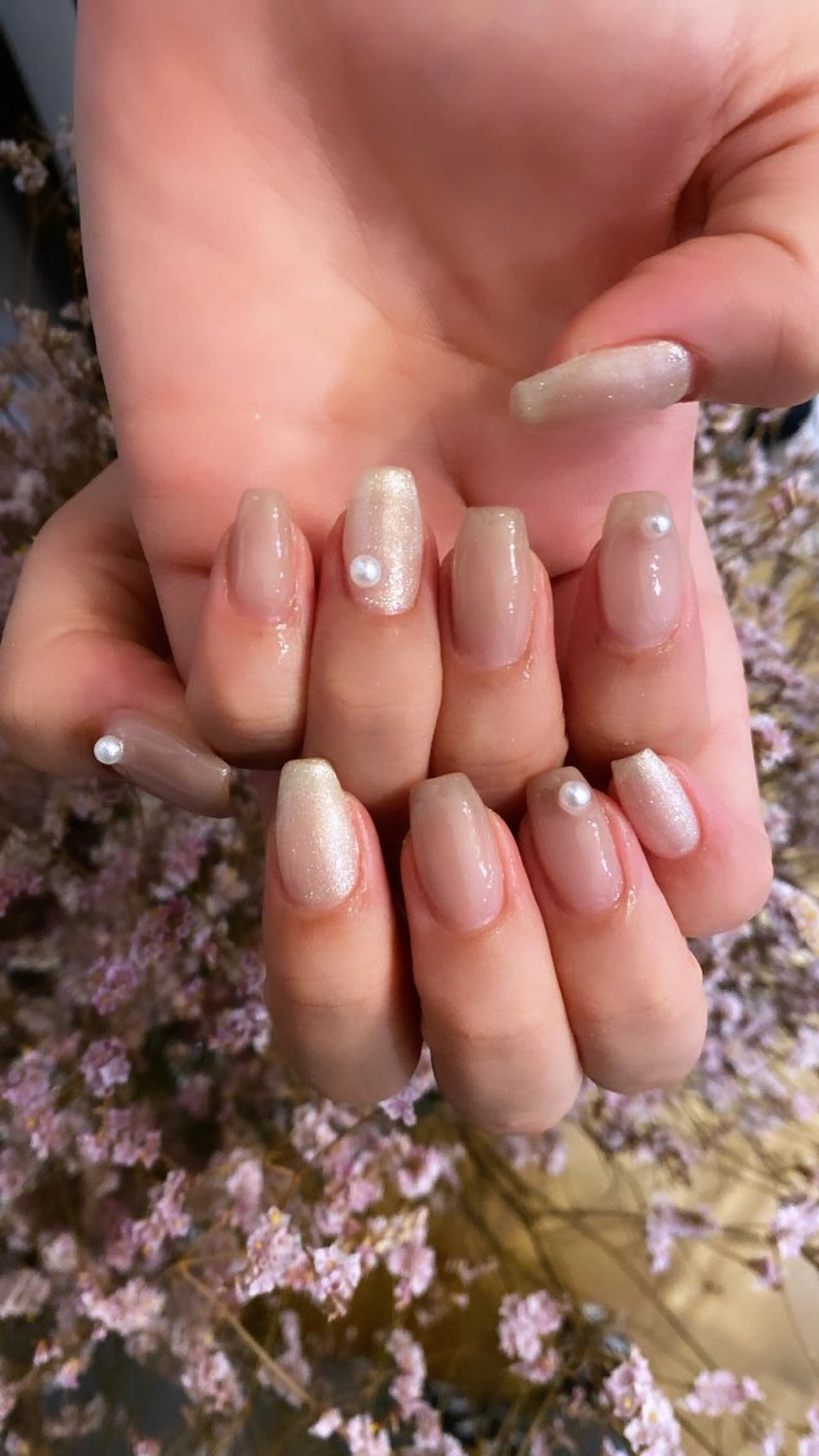 ネイル ハンドネイル crystal ⭐︎ colorのネイルデザイン