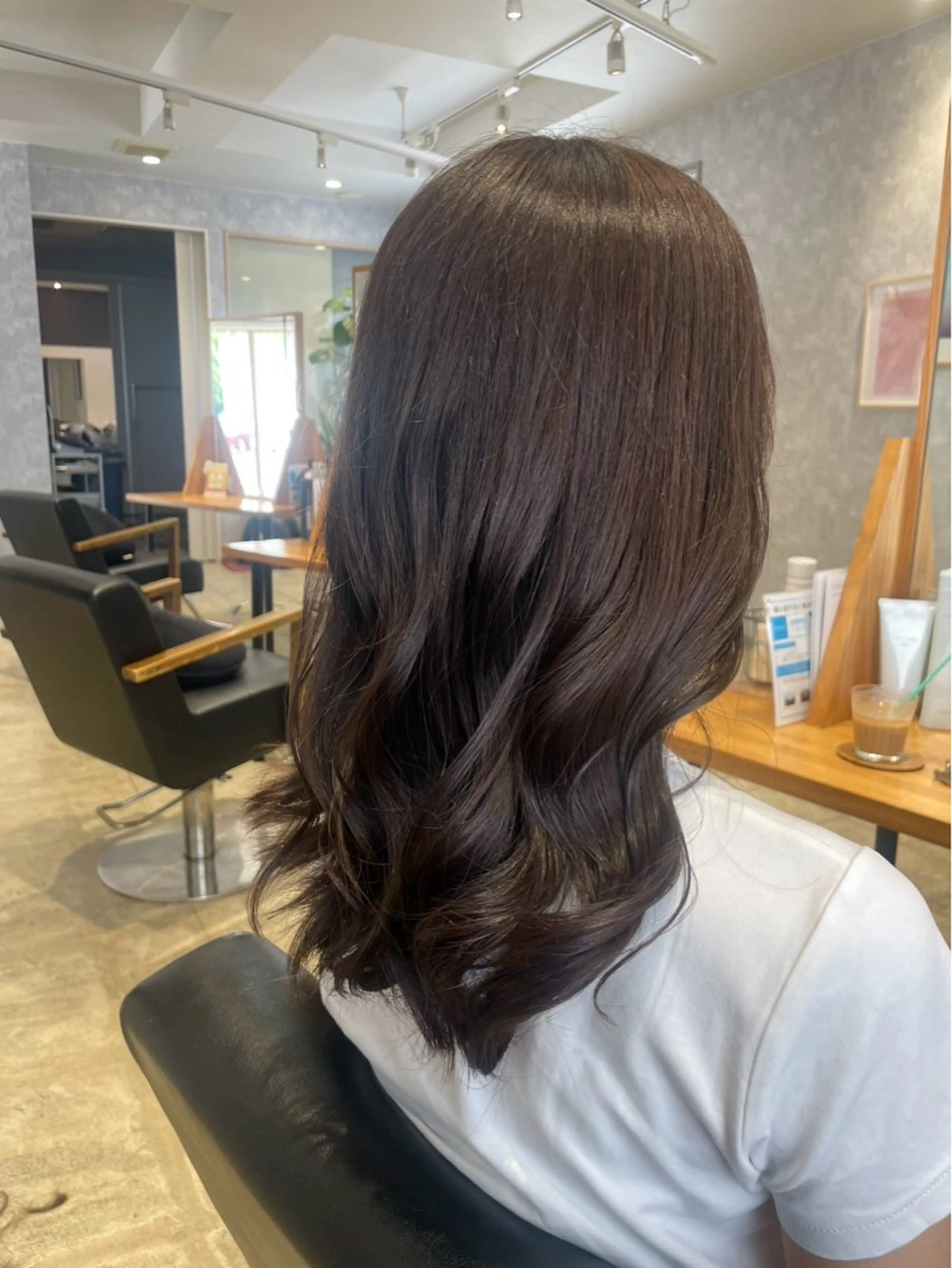 セミロング ヘアカラー ヘッドスパ ササキ チハルのヘアスタイル