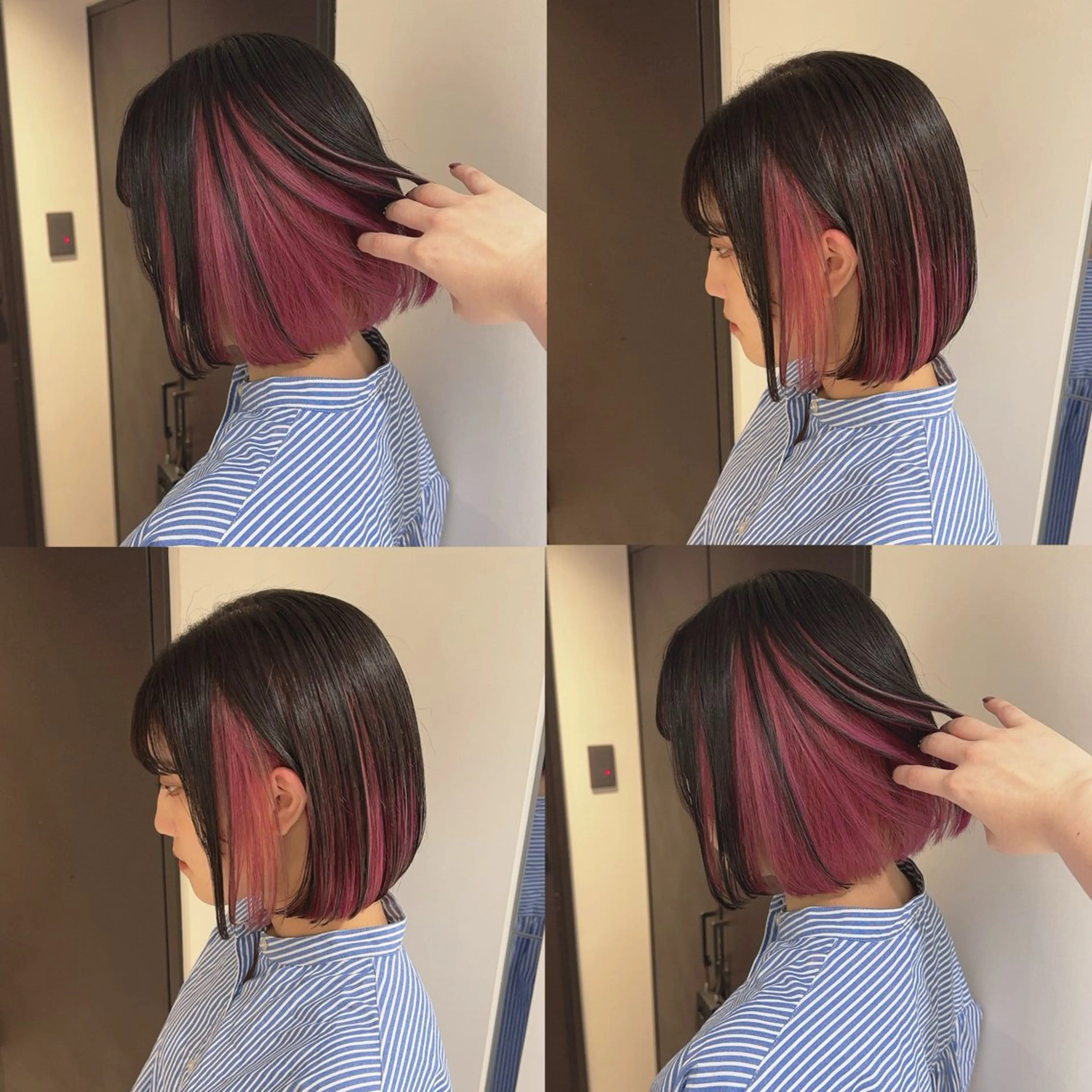 カラー ヘアカラー トリートメント 渋谷:インナーカラー ／🍒エリカ🍒のヘアスタイル