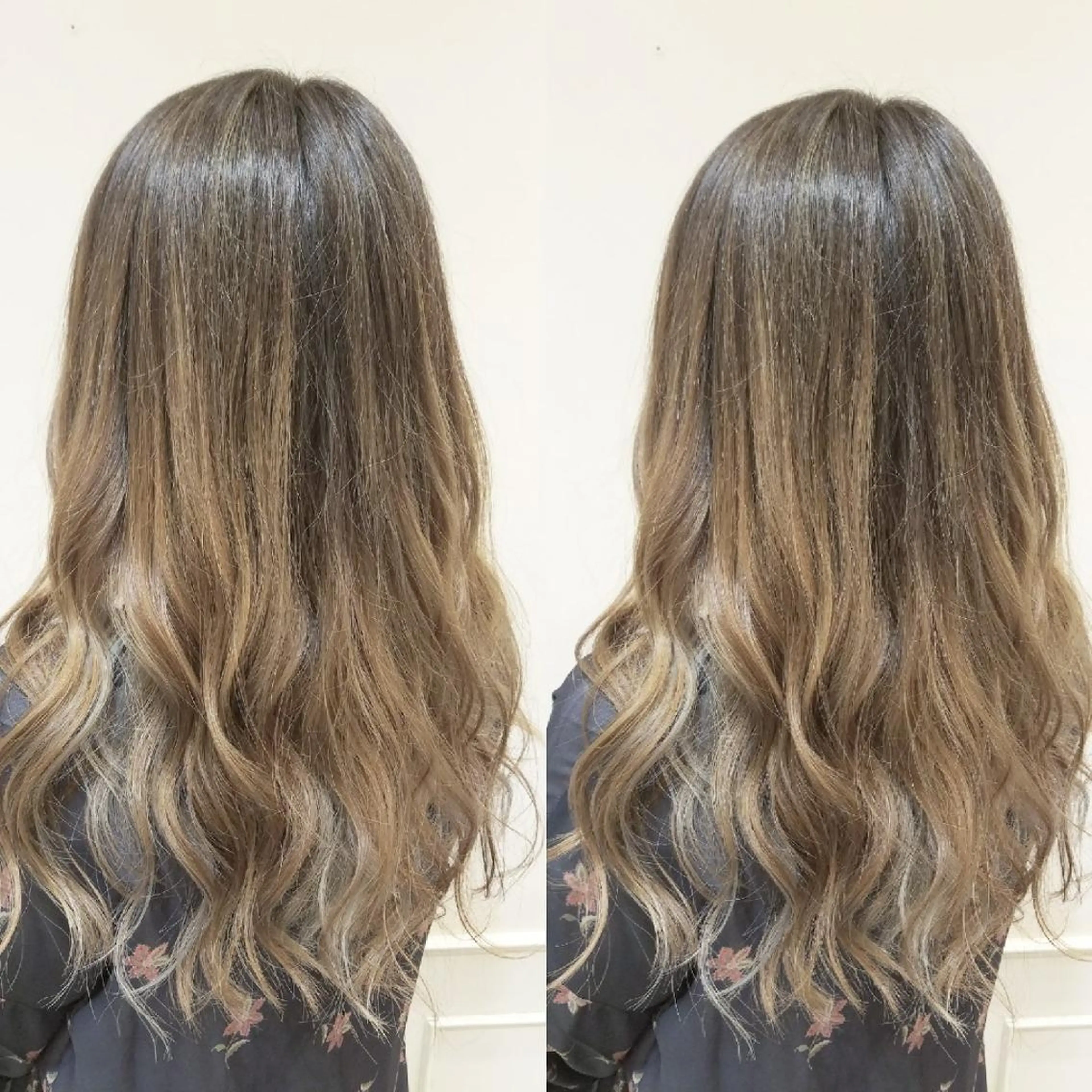 ロング カラー バレイヤージュ ベージュカラー レイヤーカット ブリーチ・ハイトーン 特化🎉内山のヘアスタイル