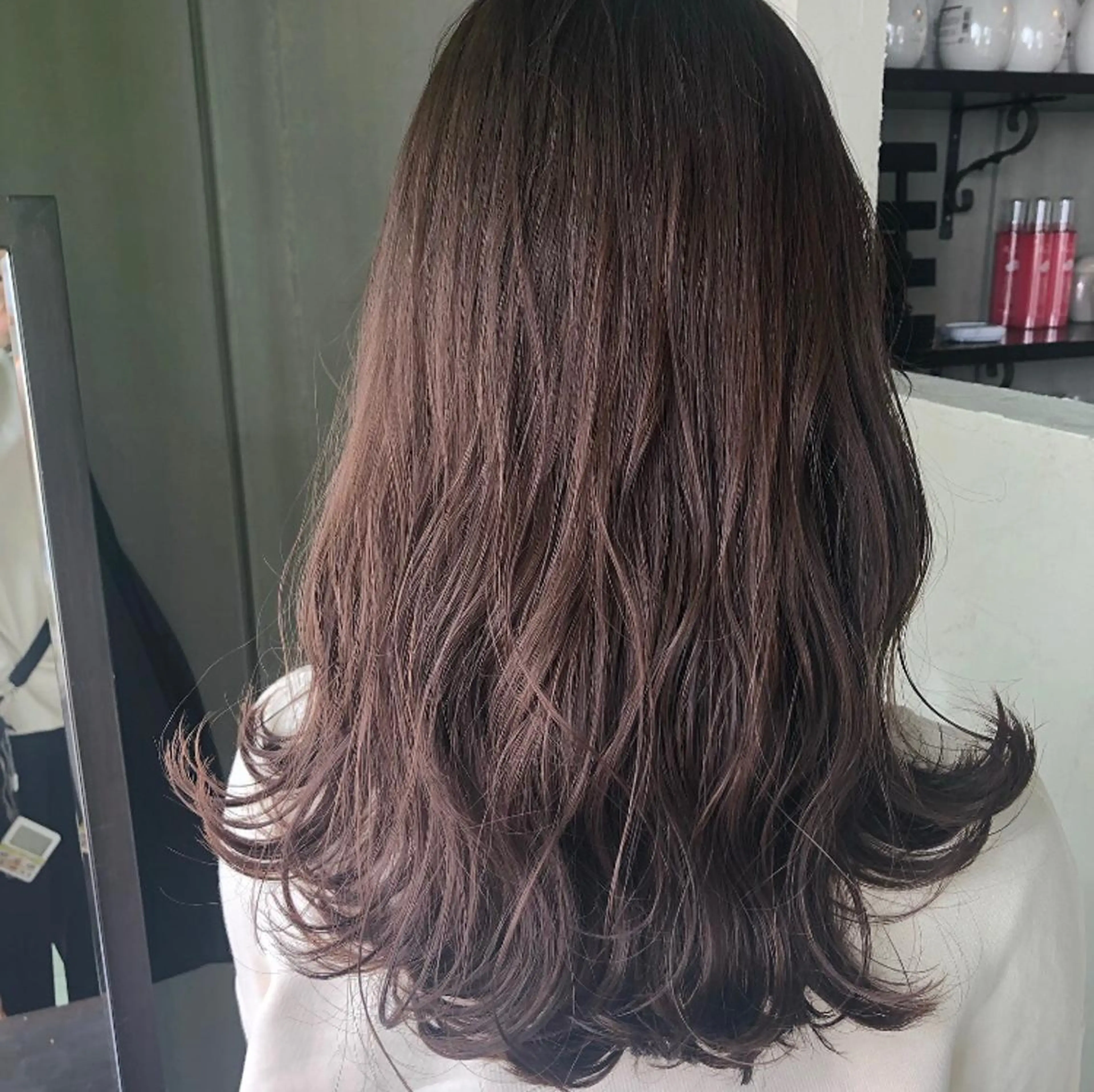ロング カラー ブリーチ ブラウンカラー マロンブラウン 髪質改善サロン 梅田/ヨナミネのヘアスタイル