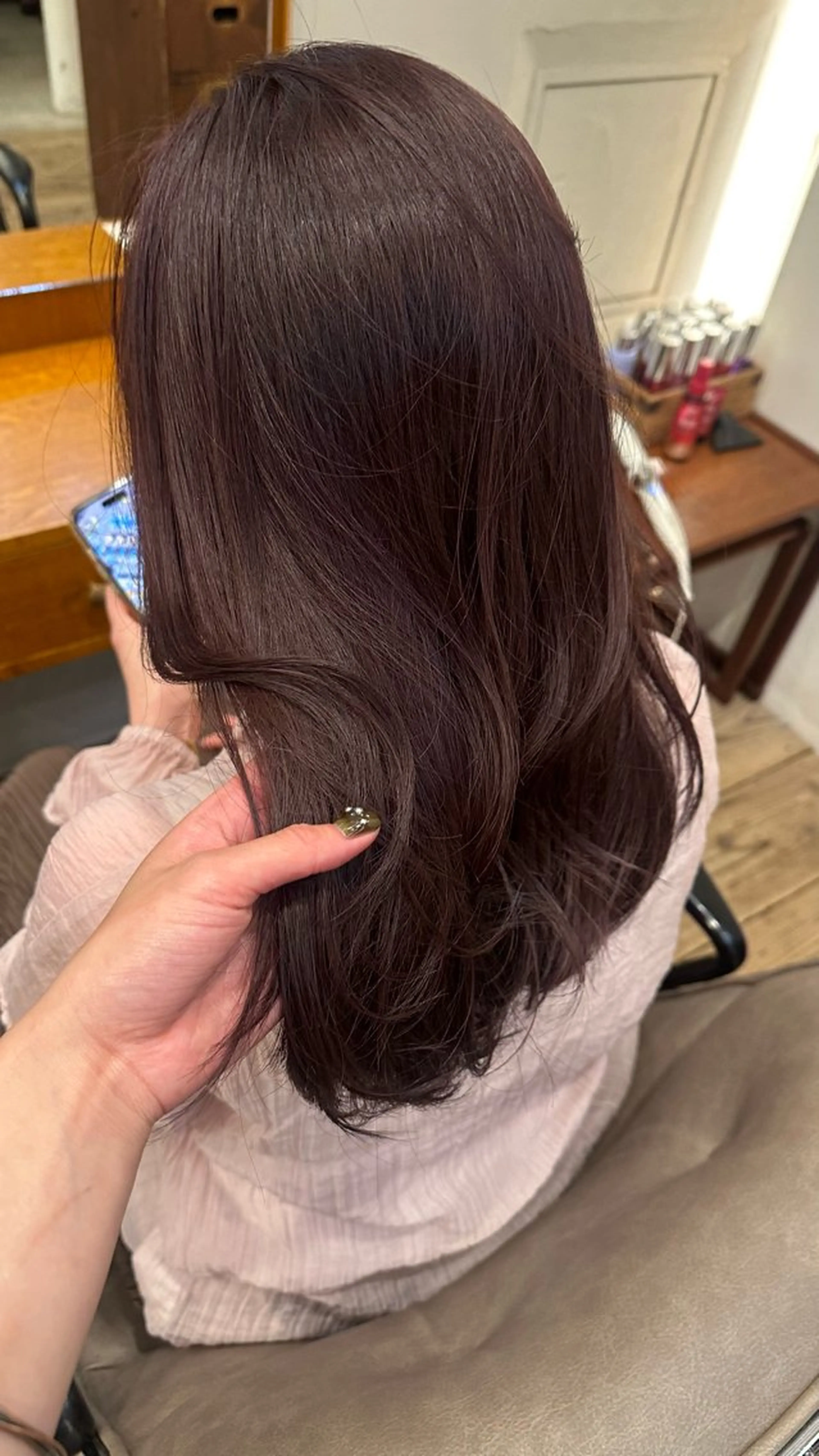 セミロング ヘアカラー トリートメント レイヤーカット 🫧kotoneのヘアスタイル