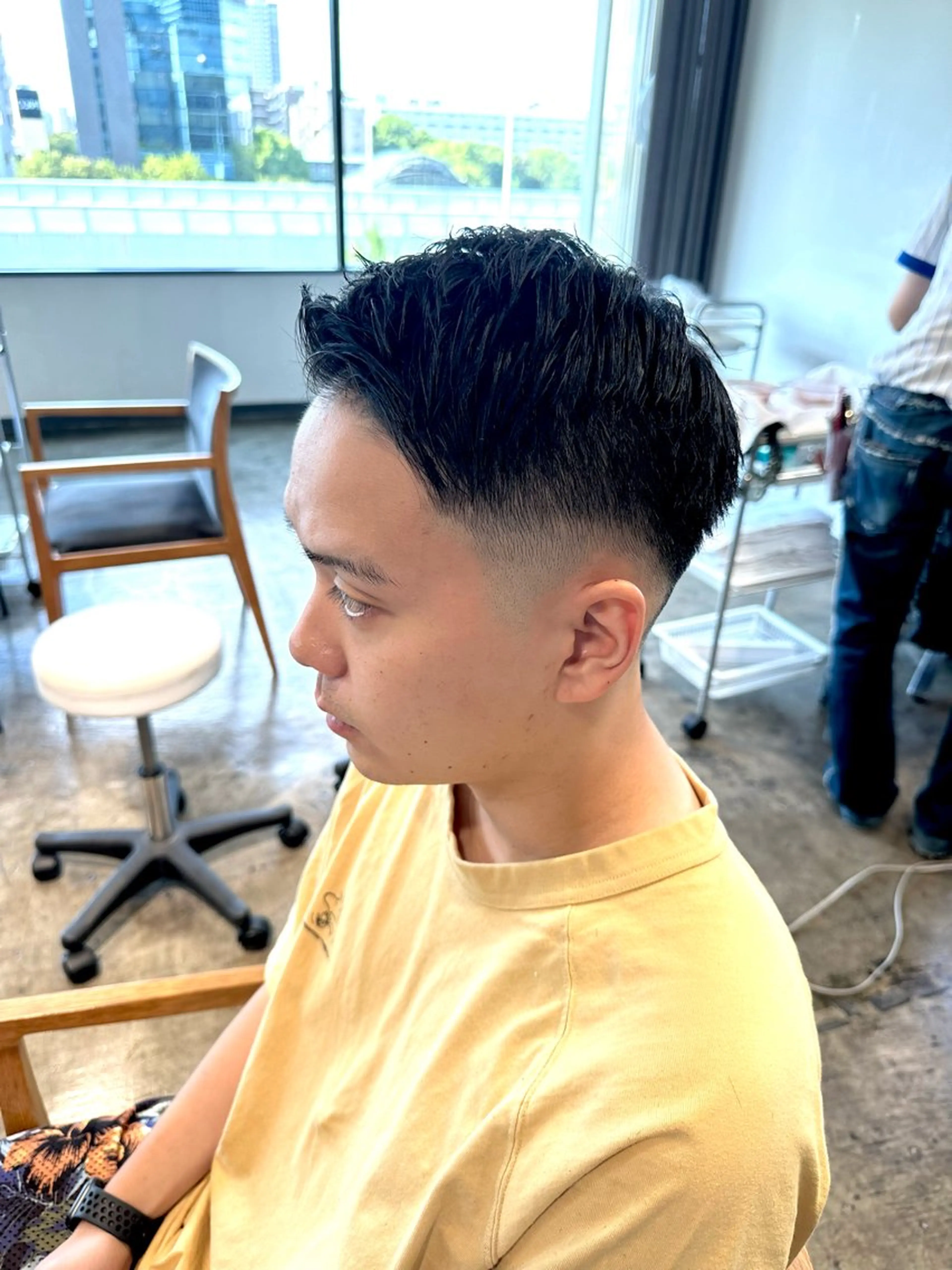 メンズ フェードカット マッシュ メンズパーマ スキンフェード メンズツイストパーマ カット 骨格補正施術/メンズ 専門美容師/YUYAのヘアスタイル