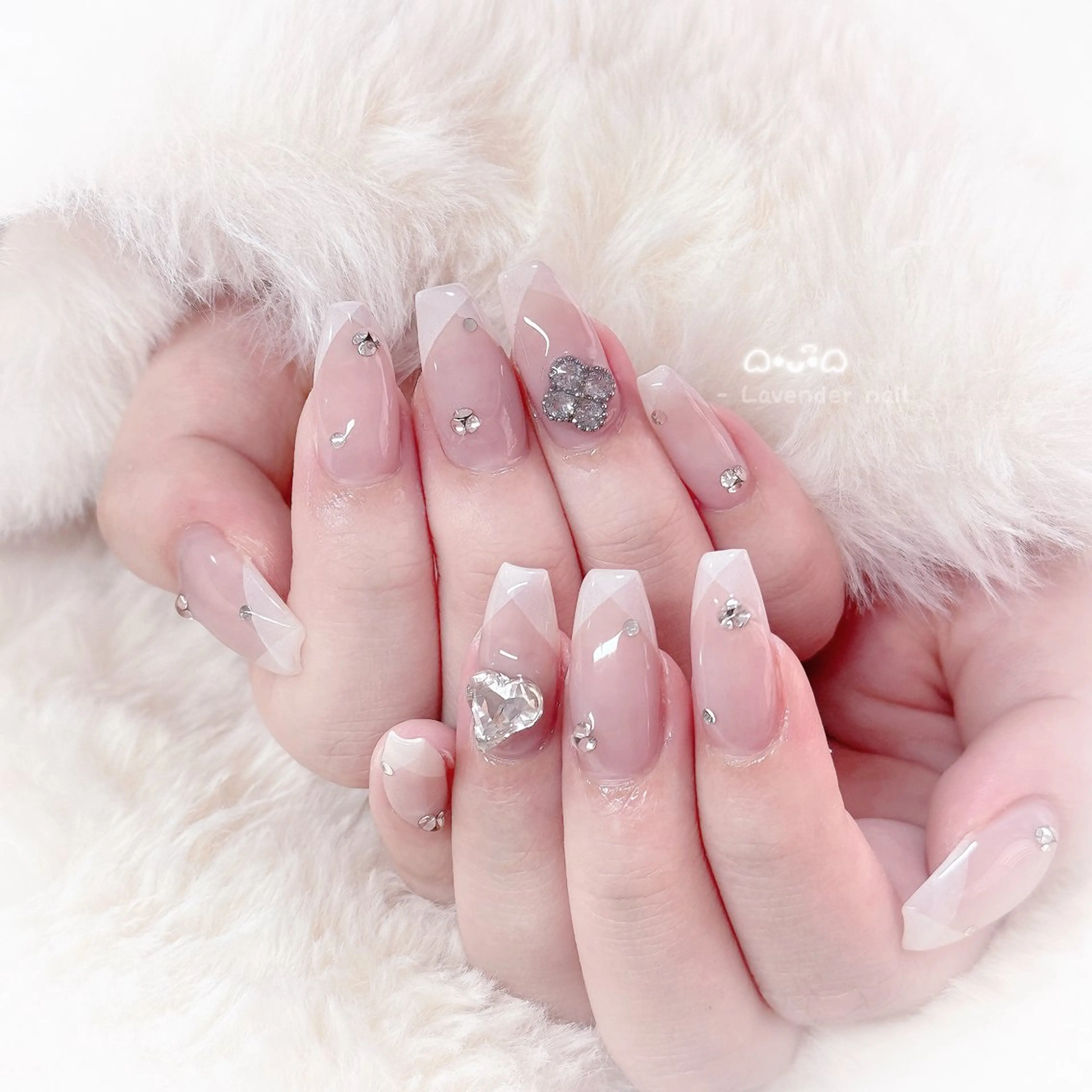 ネイル ハンドネイル Lavender nail·中島公園のネイルデザイン