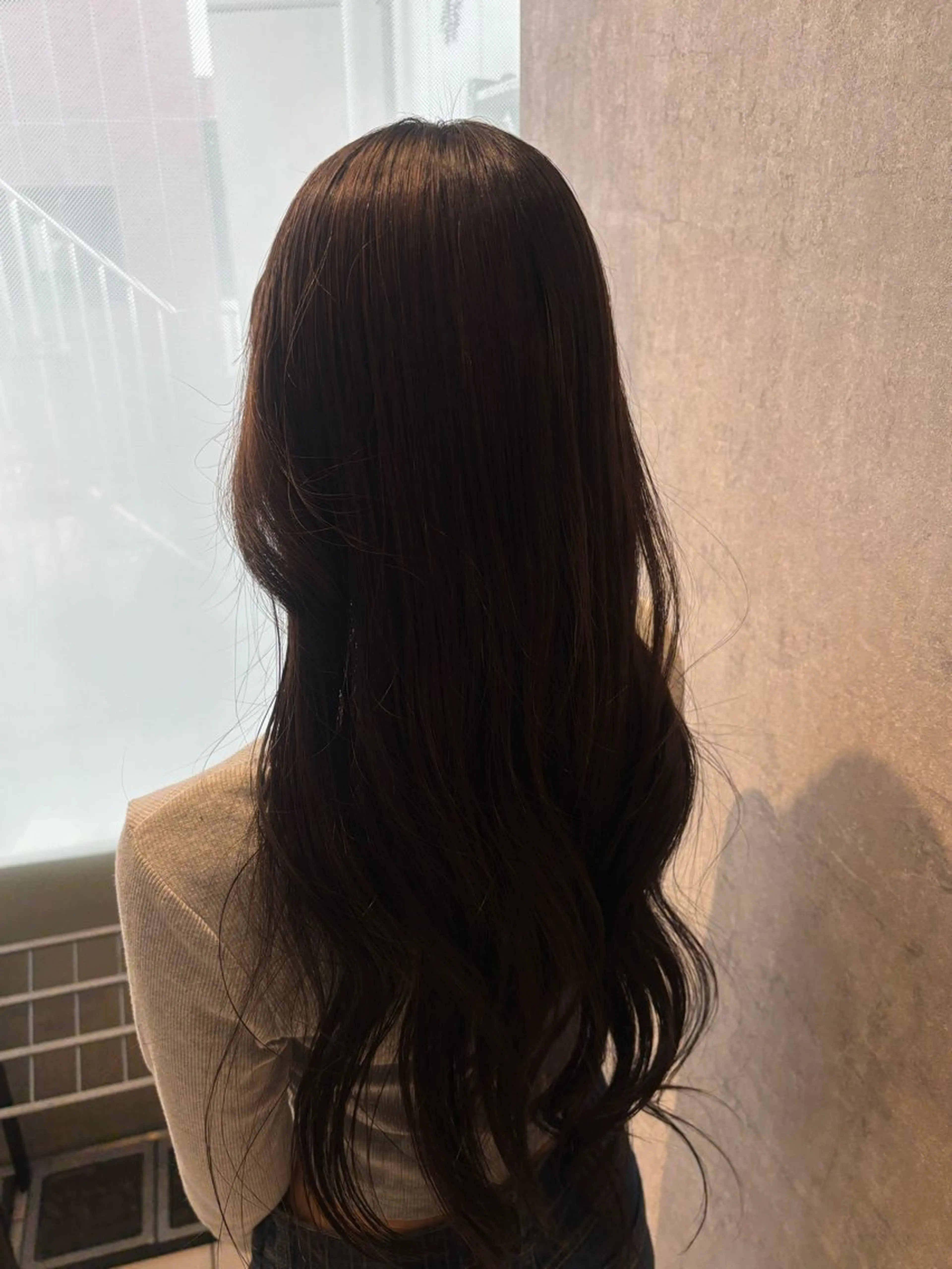 ロング 韓国風ヘア ロング ヘアカラー 芦原 桜奈のヘアスタイル
