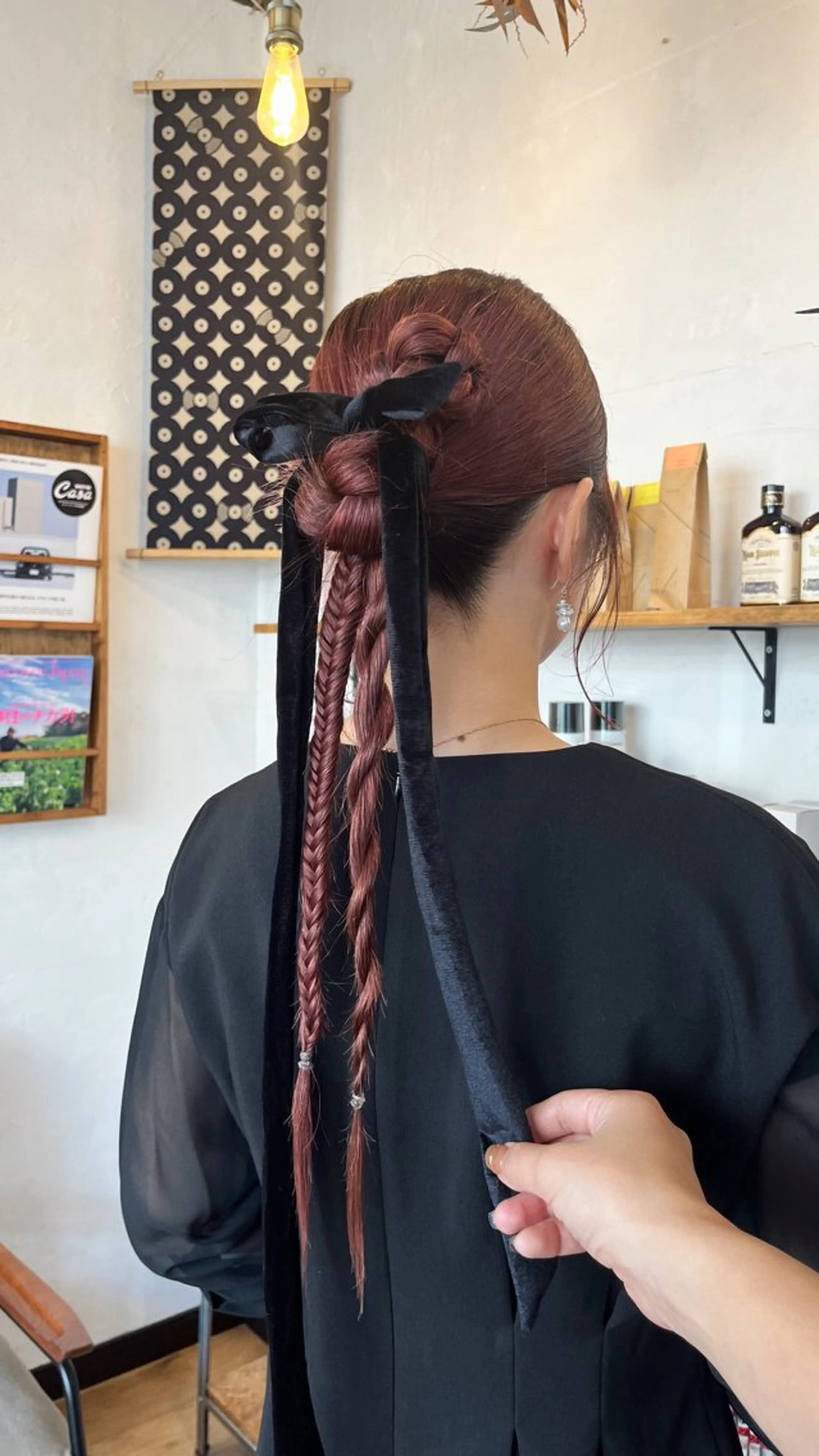 【🌱ミニモ限定平日メニュー🌱】👑ワンカラー➕3stepトリートメント➕ヘアセット(サービス・条件付き)👑の写真