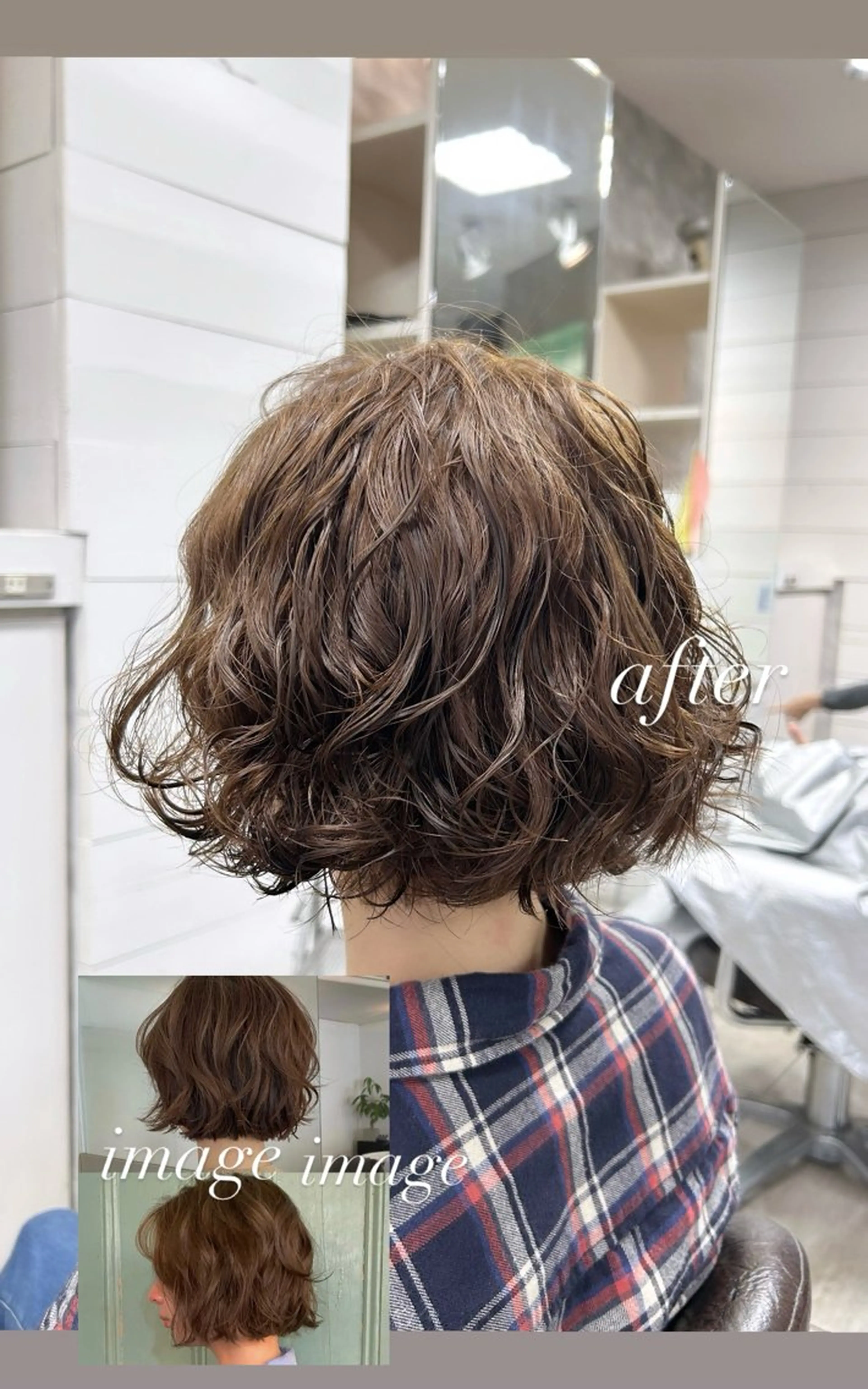 パーマ ボブ カット パーマ トリートメント 🫧艶髪カラー🫧 森本くるみのヘアスタイル