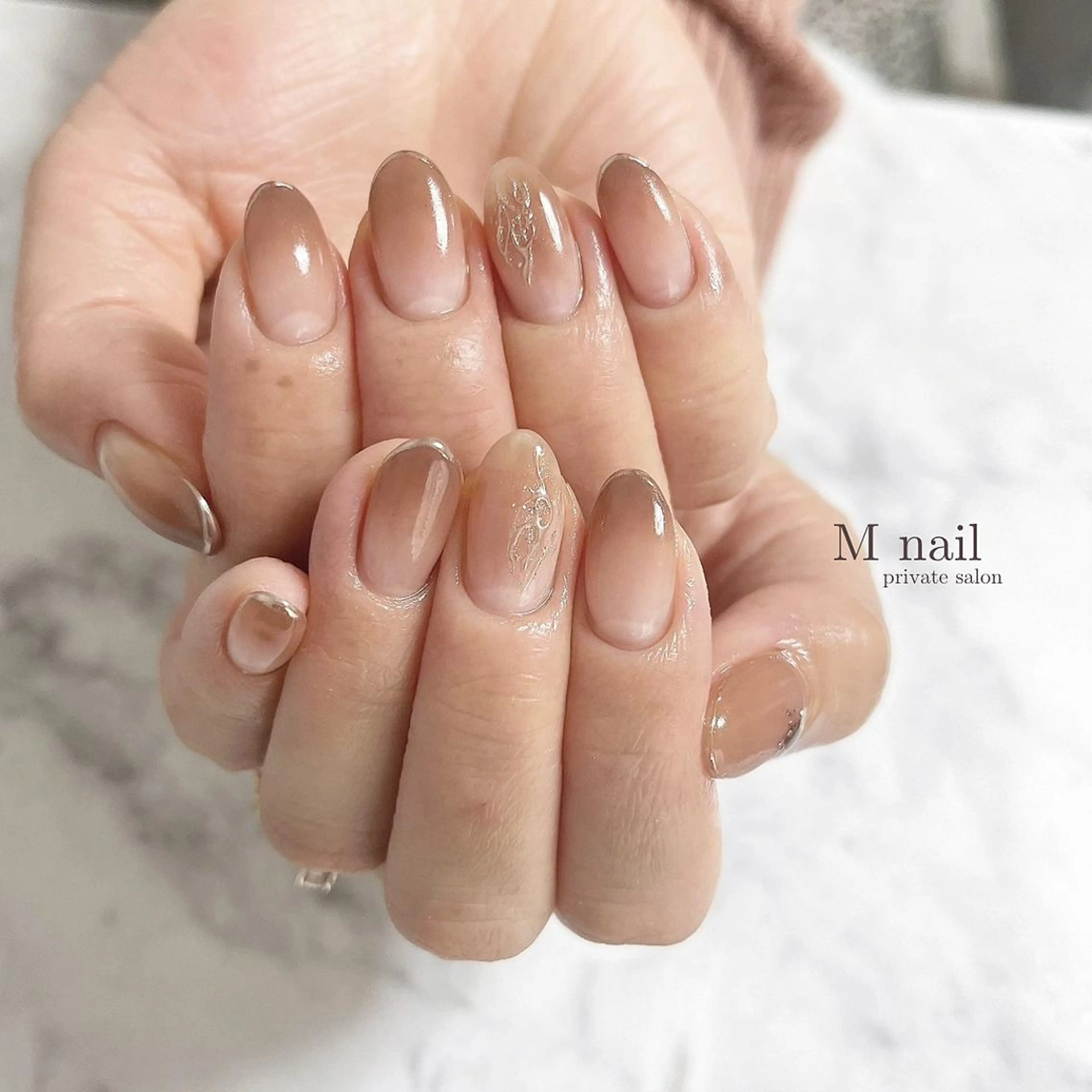 ネイル 持ち込み ハンドネイル M　nail所属・M nailのネイルデザイン