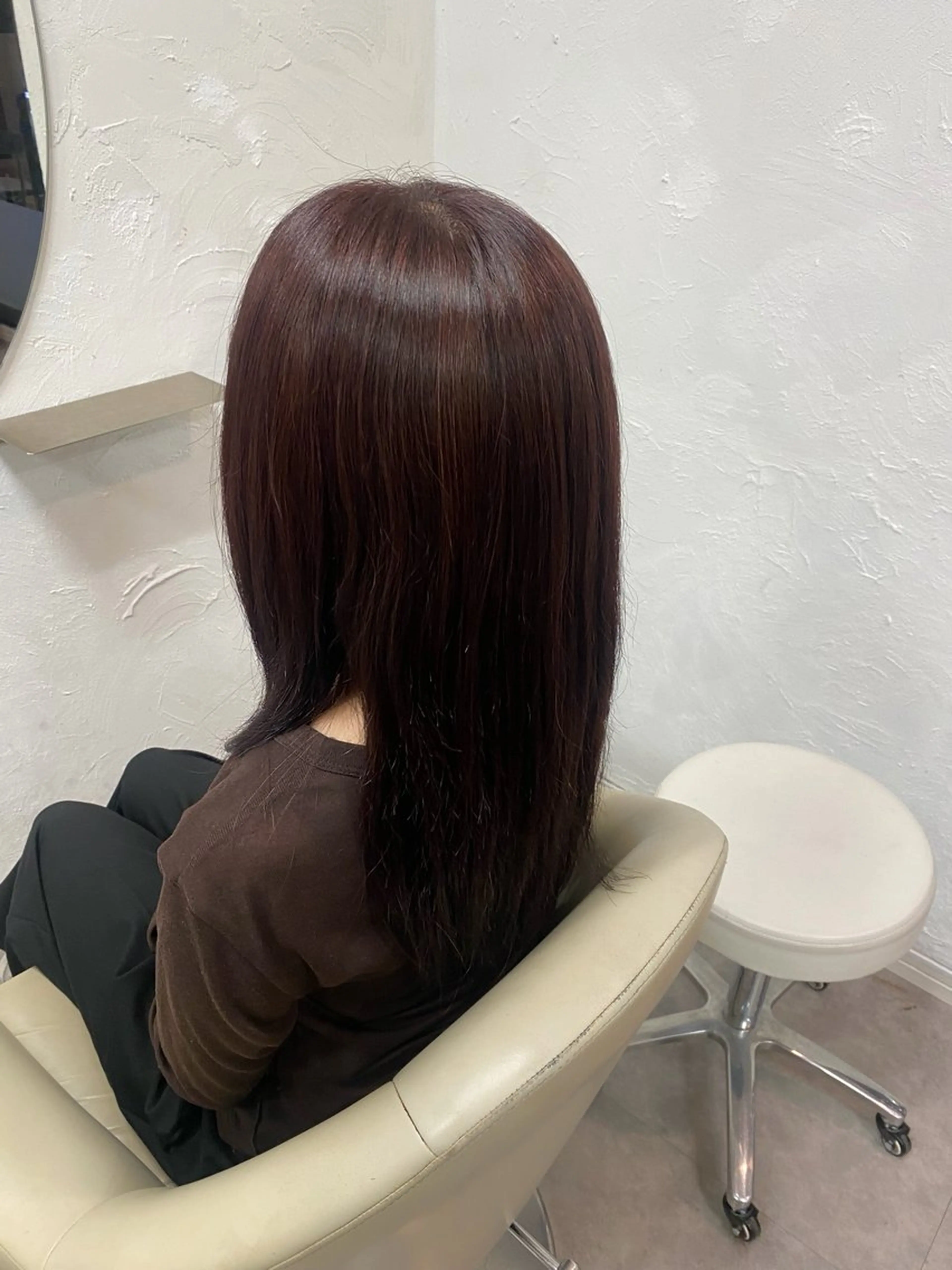 ロング カラー レッドカラー ヘアカラー トリートメント 【SiLO】 nanamiのヘアスタイル