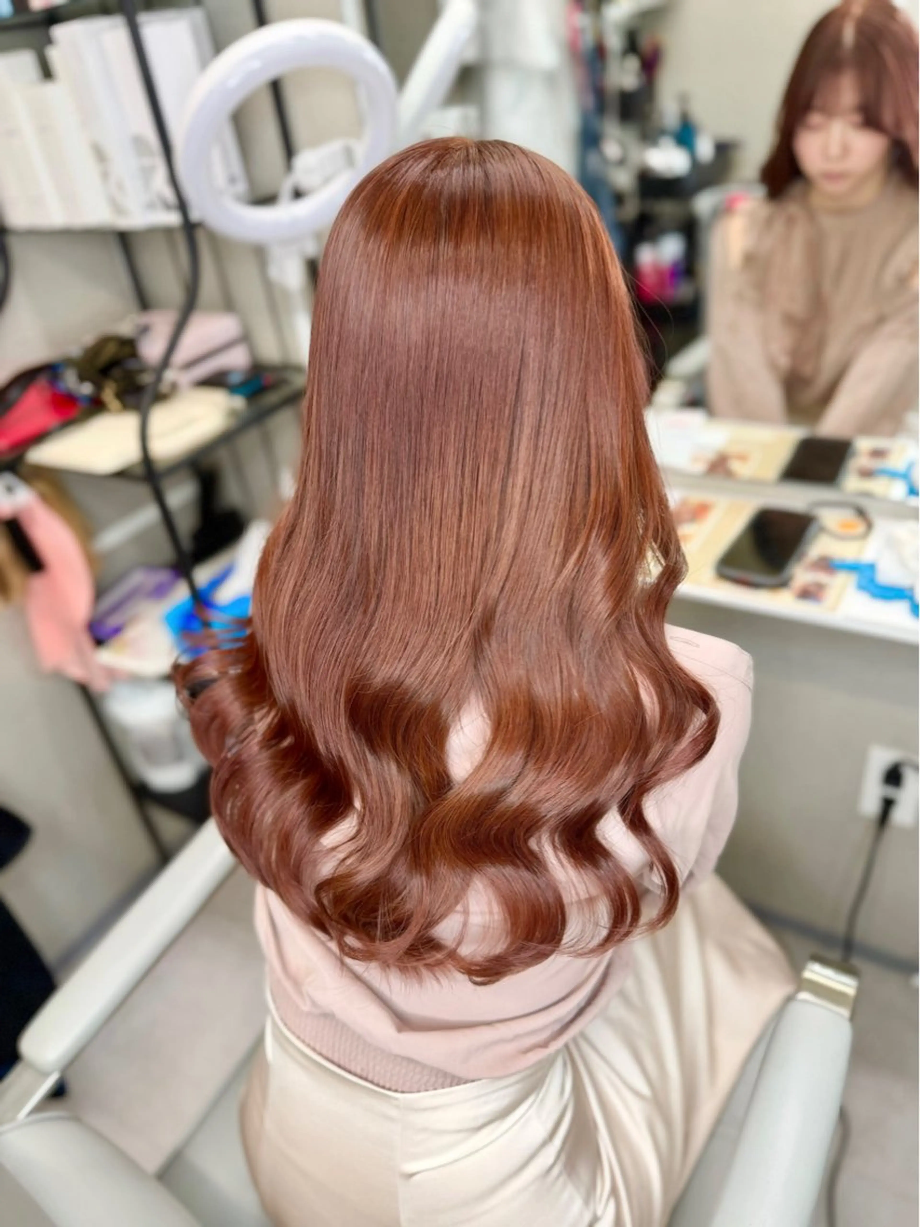 セミロング カラー ブリーチ 透明感カラー ブリーチなしカラー 髪質改善 カット ヘアカラー トリートメント 今井 勝也のヘアスタイル