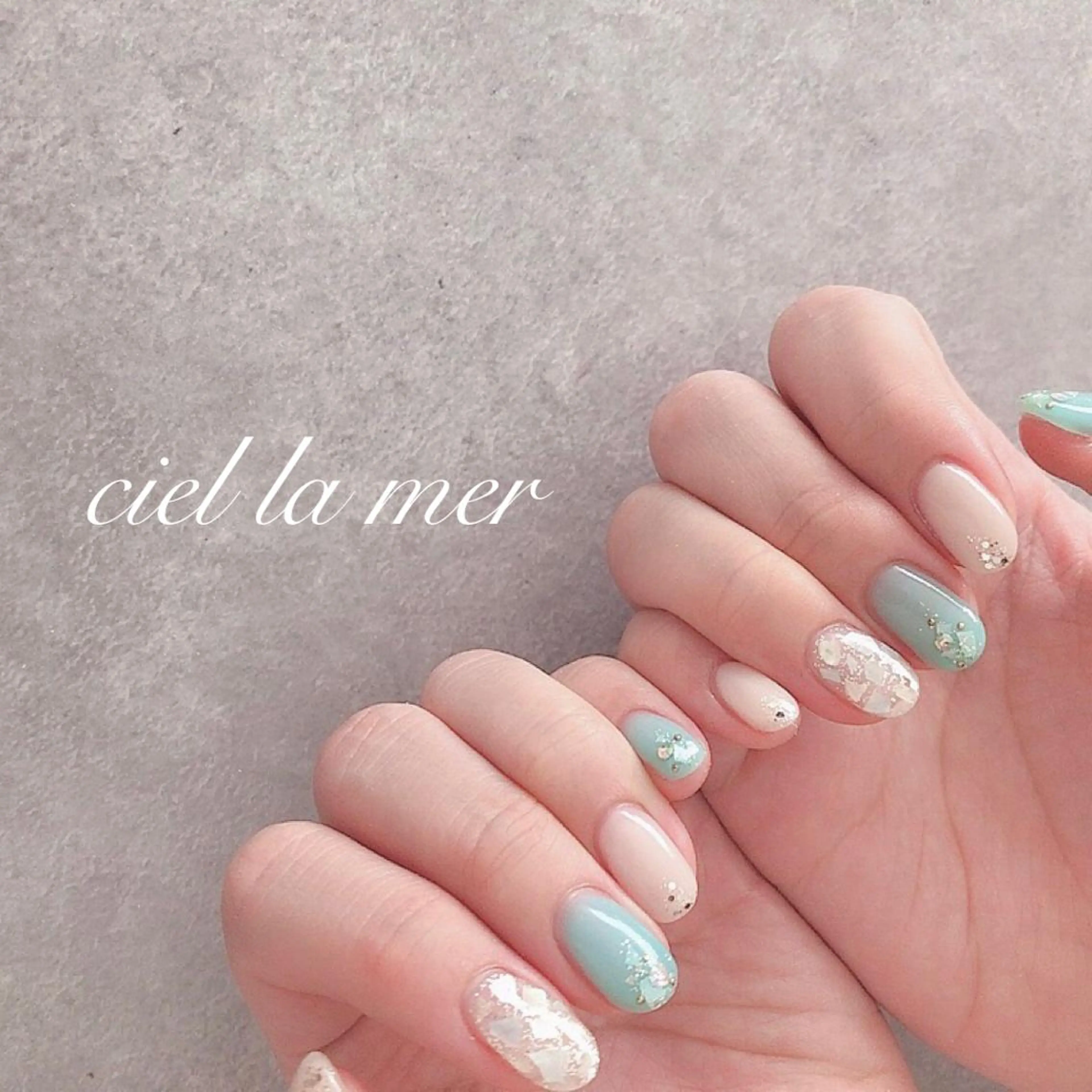 ネイル ハンドネイル フットネイル ciel la merのネイルデザイン