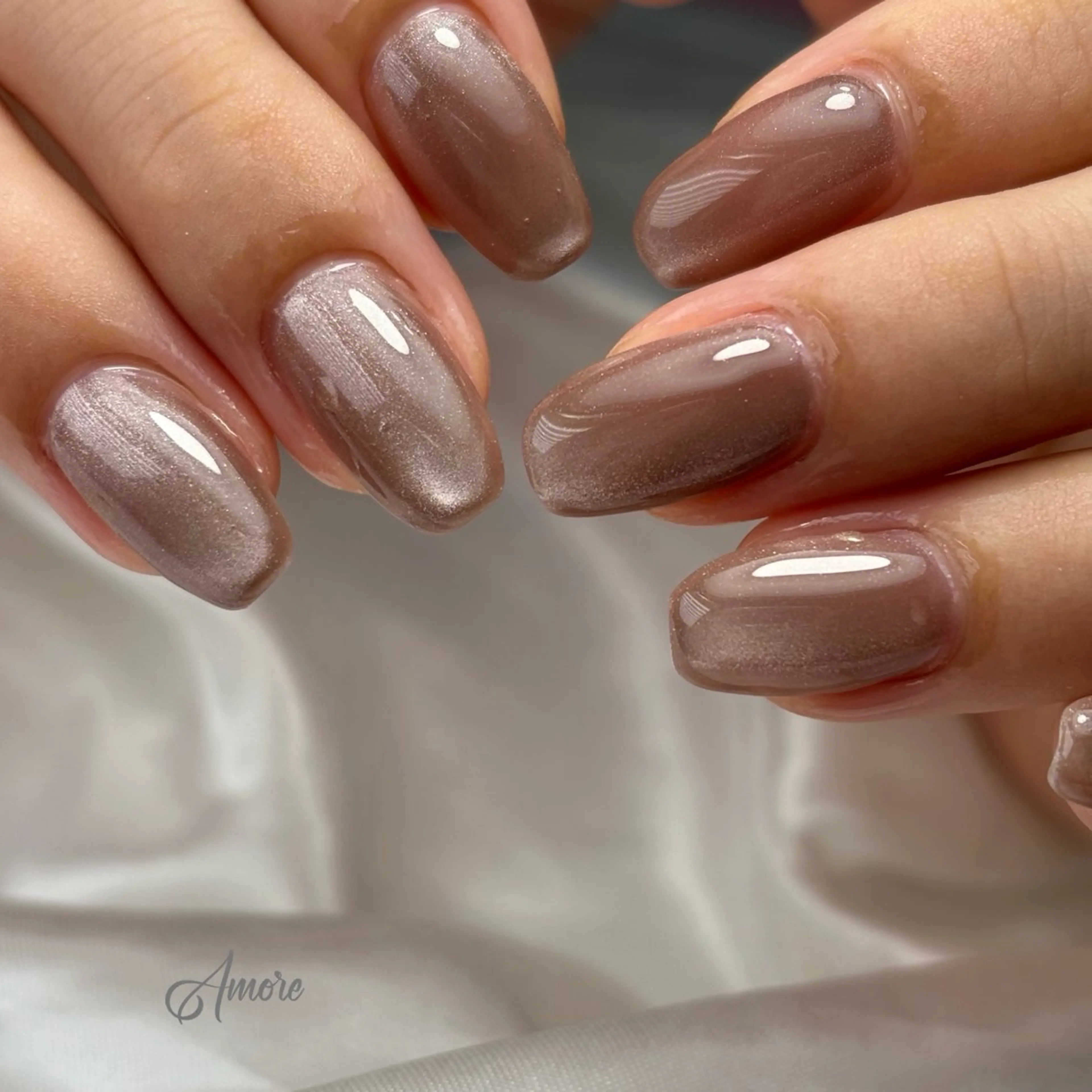 ネイル ジェルネイル キラキラネイル 韓国ネイル マグネットネイル パラジェル You kyehwaのネイルデザイン