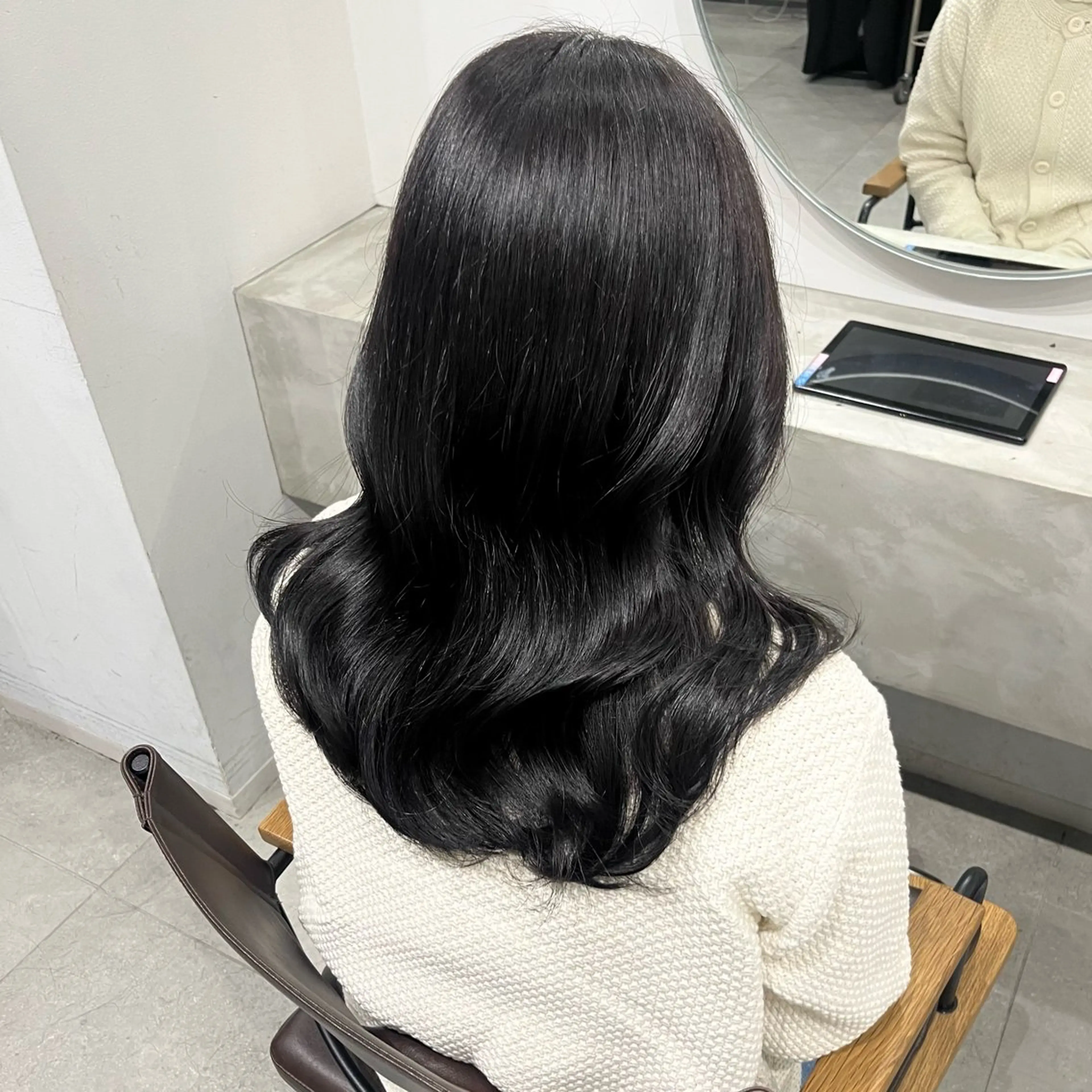 セミロング カット ヘアカラー emma所属・RINA 韓国ヘア/半個室のヘアスタイル