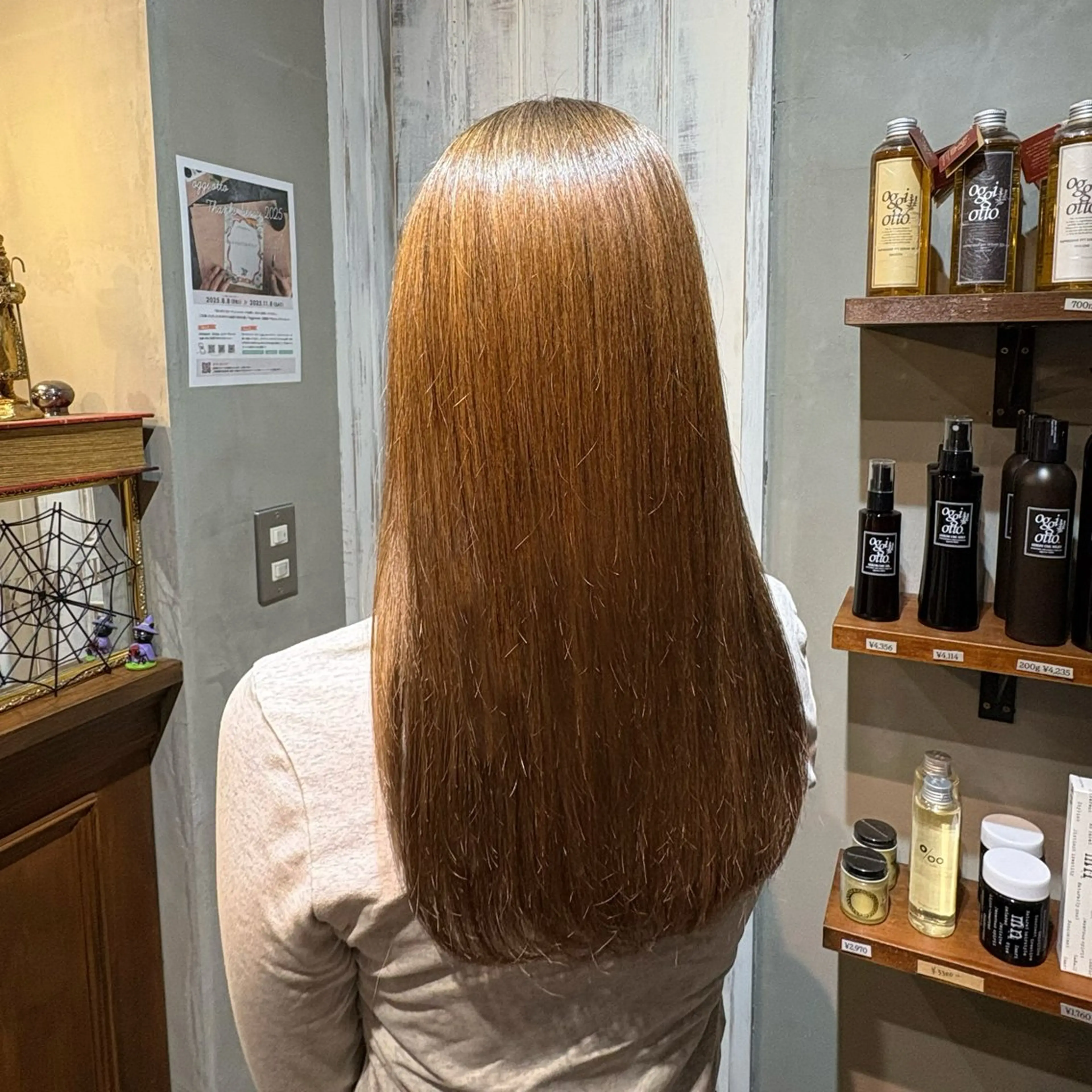 ロング カラー ベージュカラー ブリーチ パーマ/艶感カラー ୨୧ RISAKOのヘアスタイル