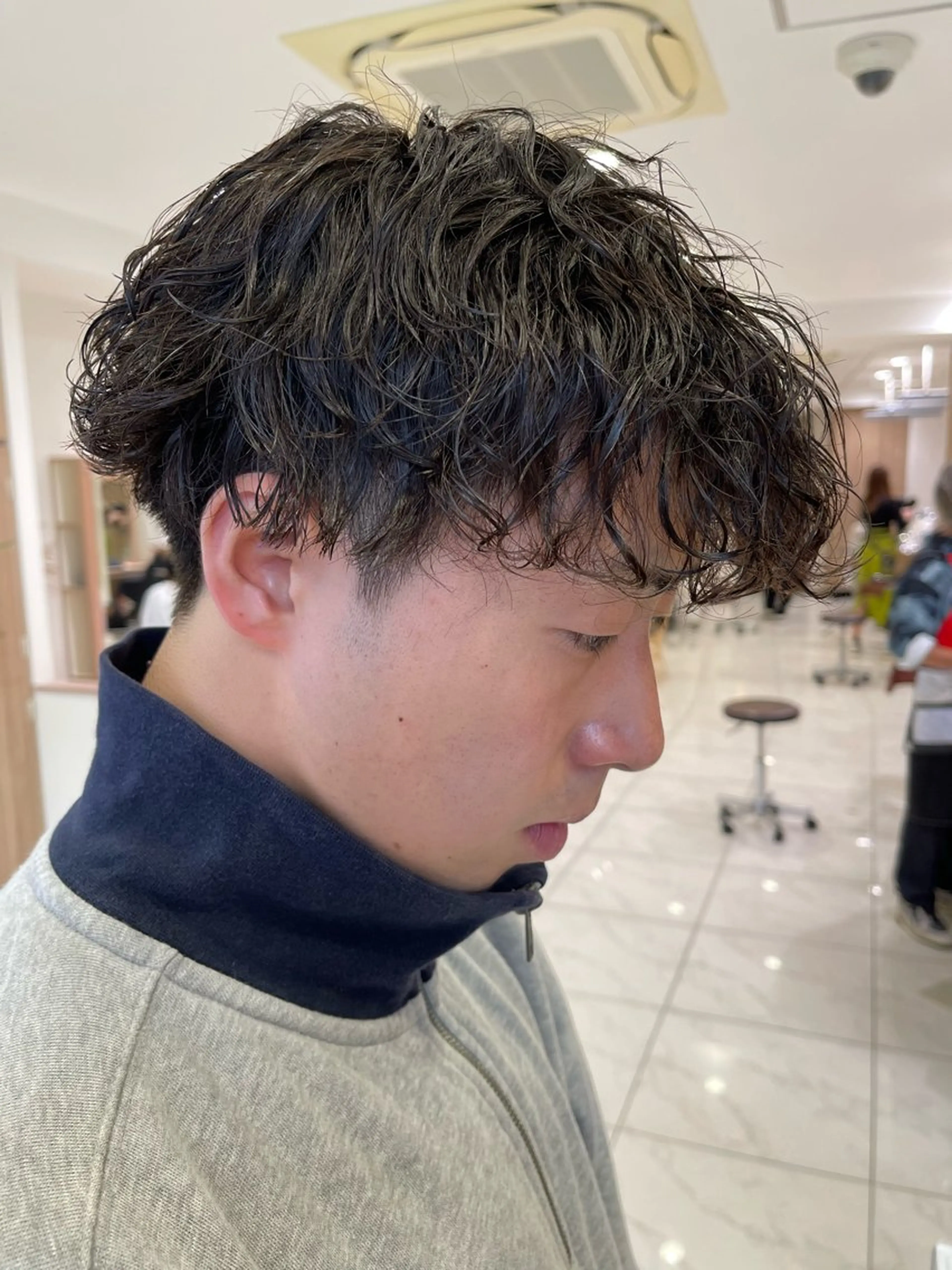 ショート パーマ メンズ メンズパーマ 波巻きパーマ スパイラルパーマ カット パーマ メンズパーマ特化/ メッシュ/薫/店長のヘアスタイル