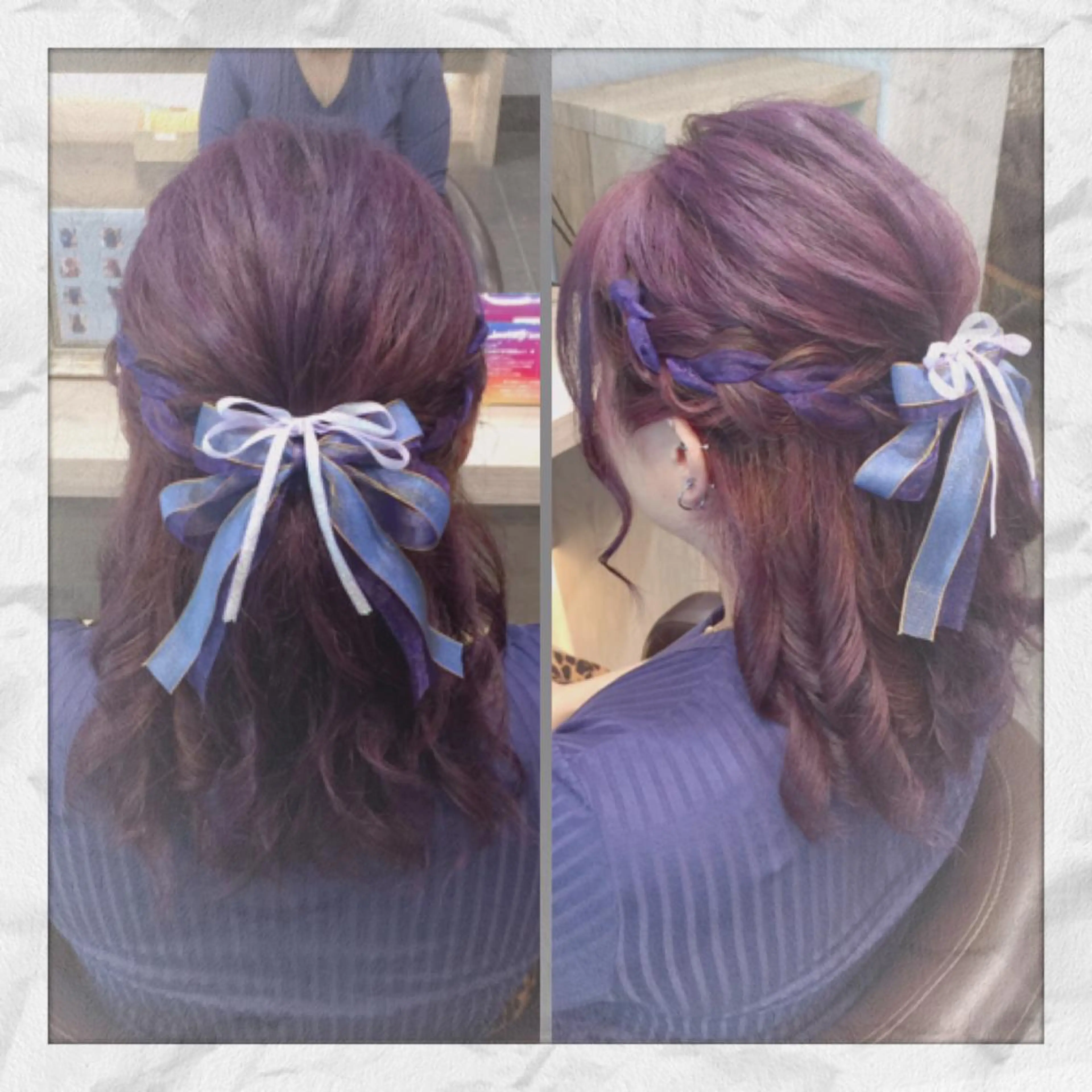 セミロング ヘアアレンジ ヘアセット ヘアセット/着付け 𓇼 松本 夏美𓇼のヘアスタイル