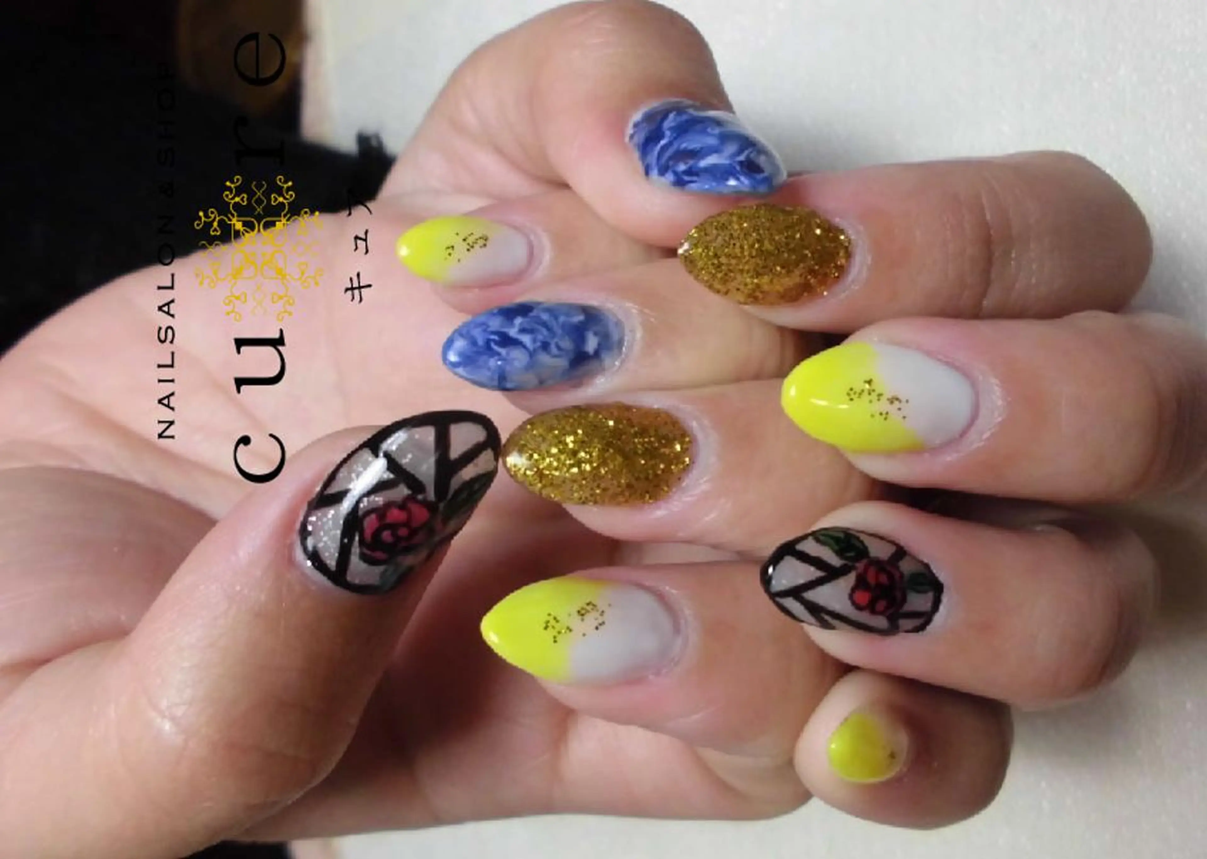 セミロング ネイル ネイルサロン Cureのネイルデザイン