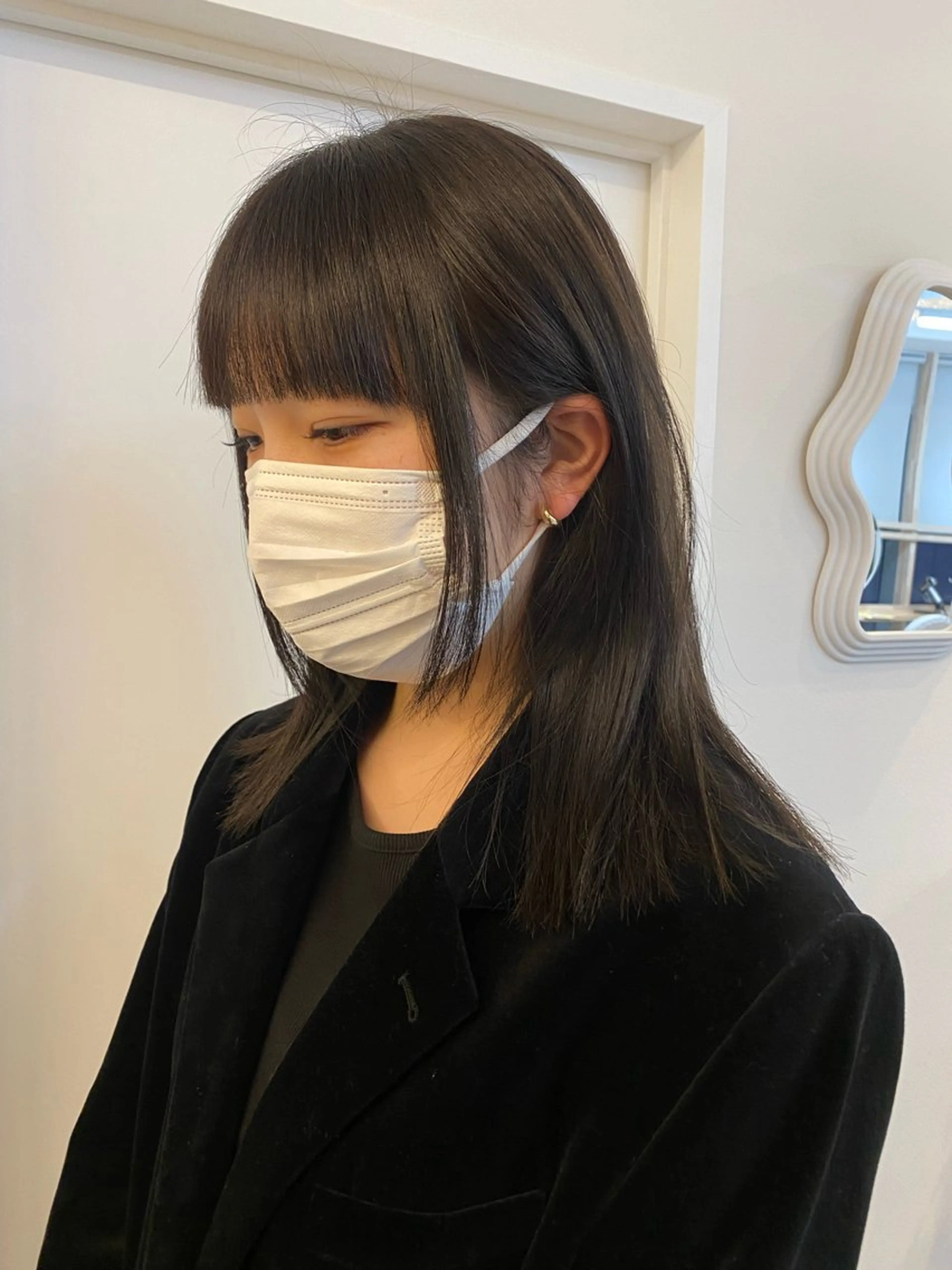 セミロング カラー 透明感カラー hair design chouchou所属・ichika/福岡 /透明感カラー🤎のヘアスタイル