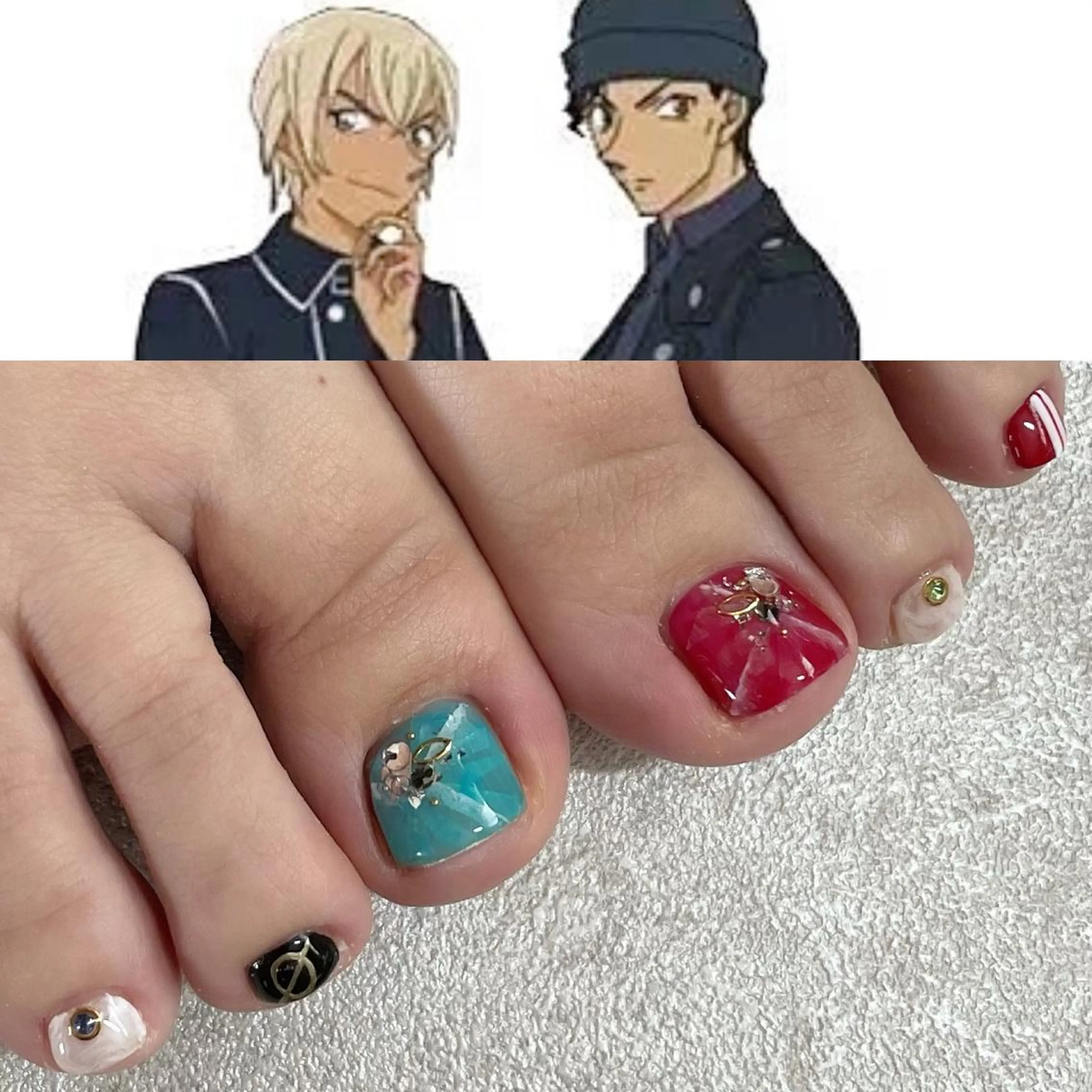 ネイル 赤色 東 千夏のネイルデザイン