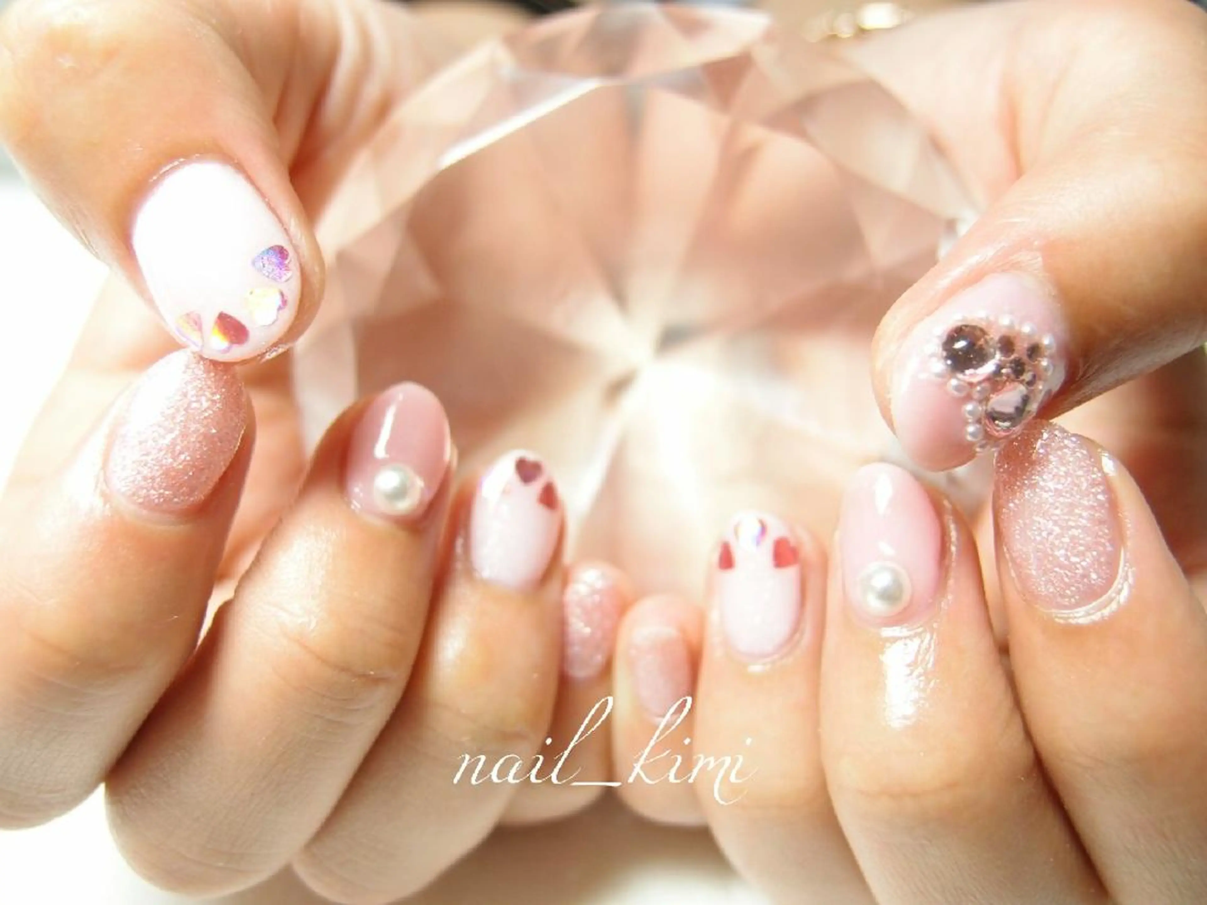 メンズ ネイル ワンカラーネイル ストーンネイル ETHOSENSE. kimikaのネイルデザイン