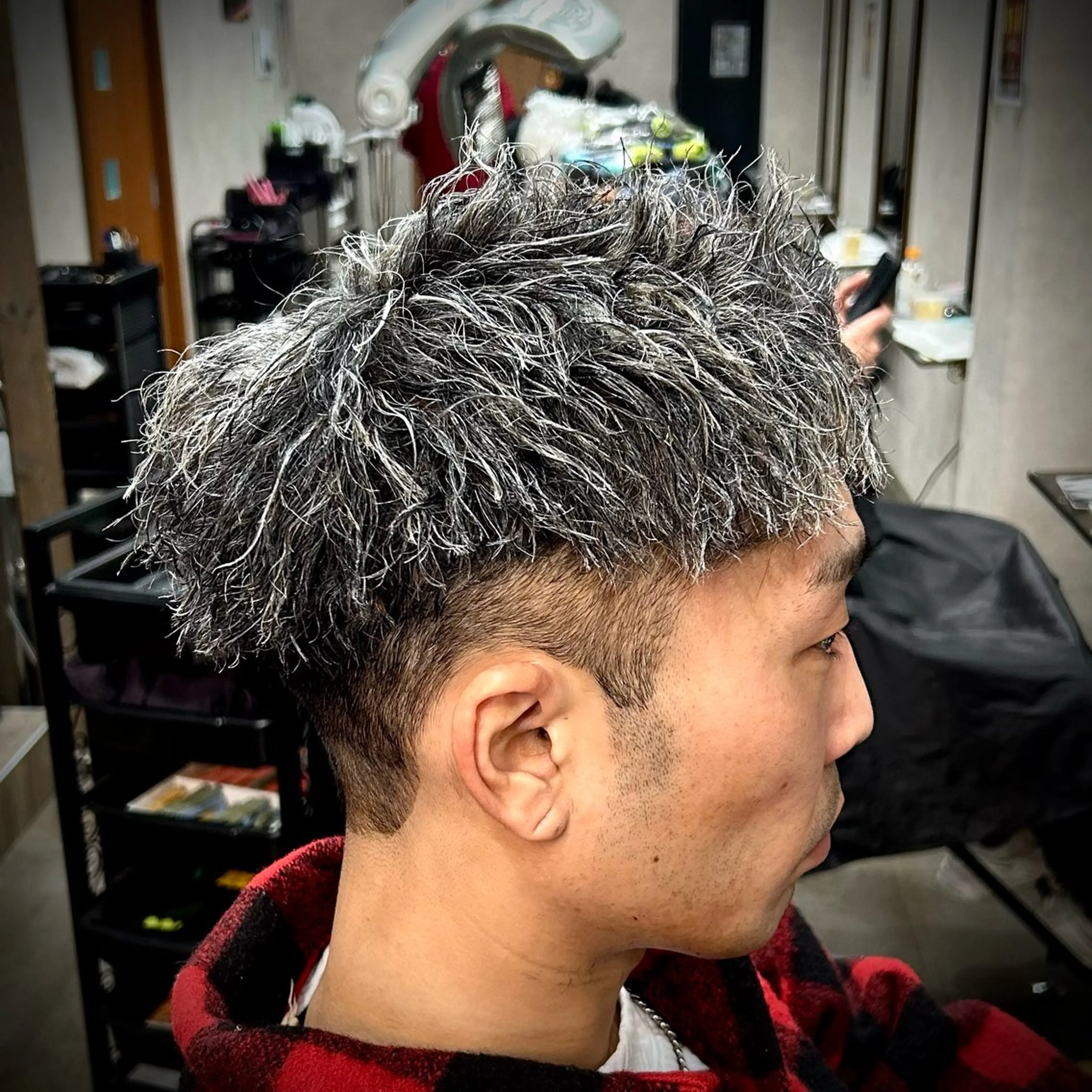メンズ メンズメッシュ カット ヘアカラー パーマ 🔥EDEN春日部パ ーマ特化SHOTAのヘアスタイル
