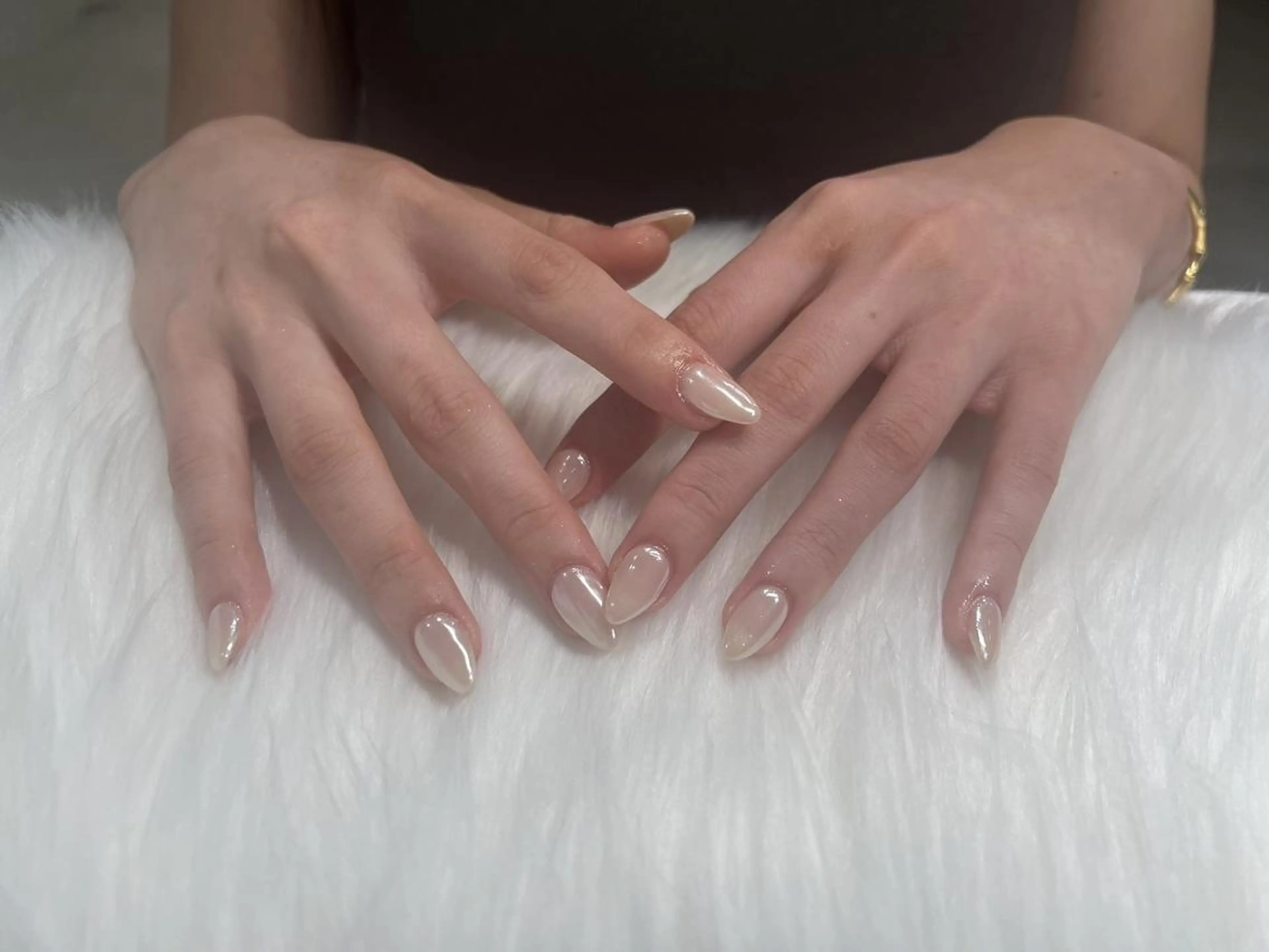 ネイル ミラーネイル ホワイト Nail Salon Lindaのネイルデザイン