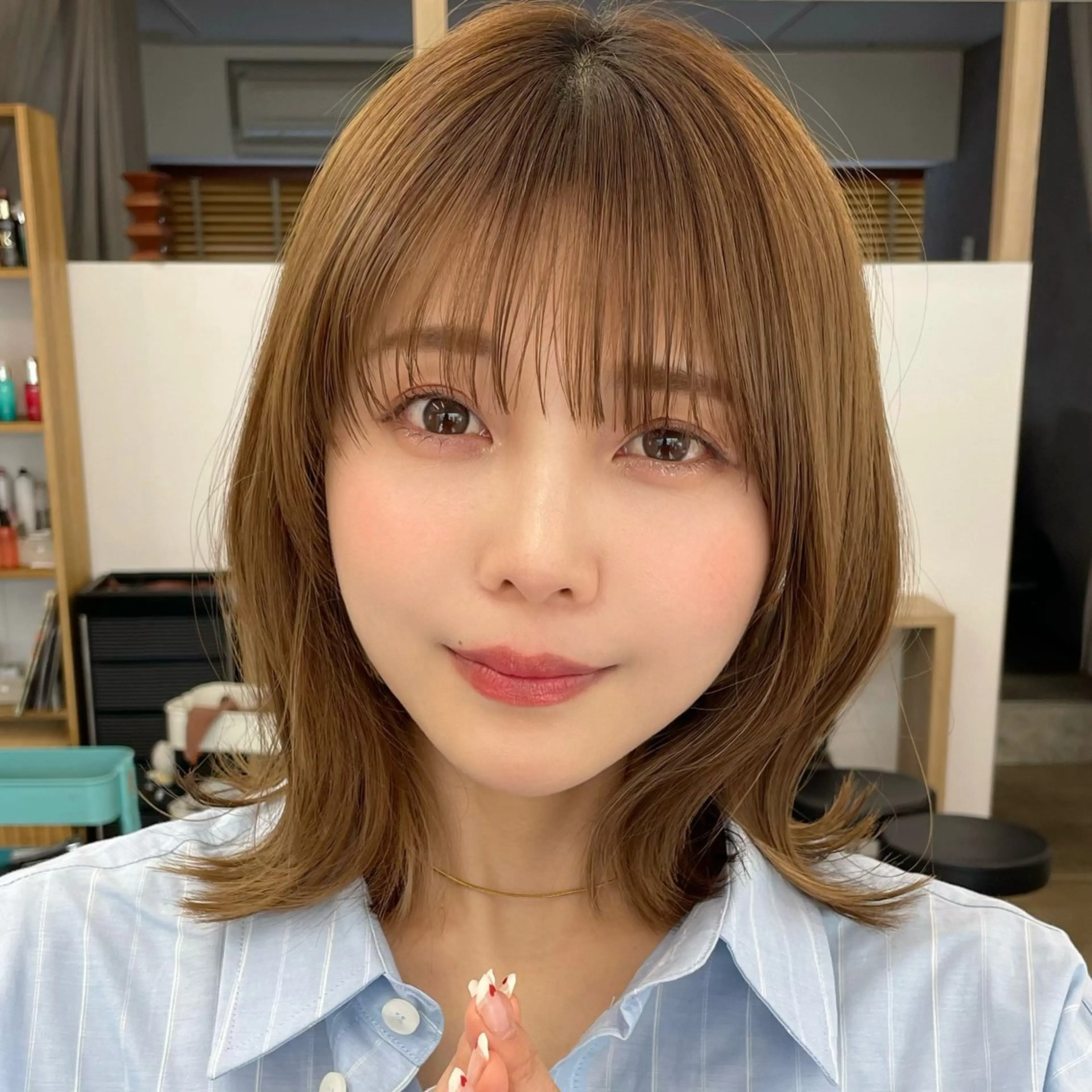 似合わせレイヤー🌟 巻ける縮毛矯正みつきのヘアスタイル