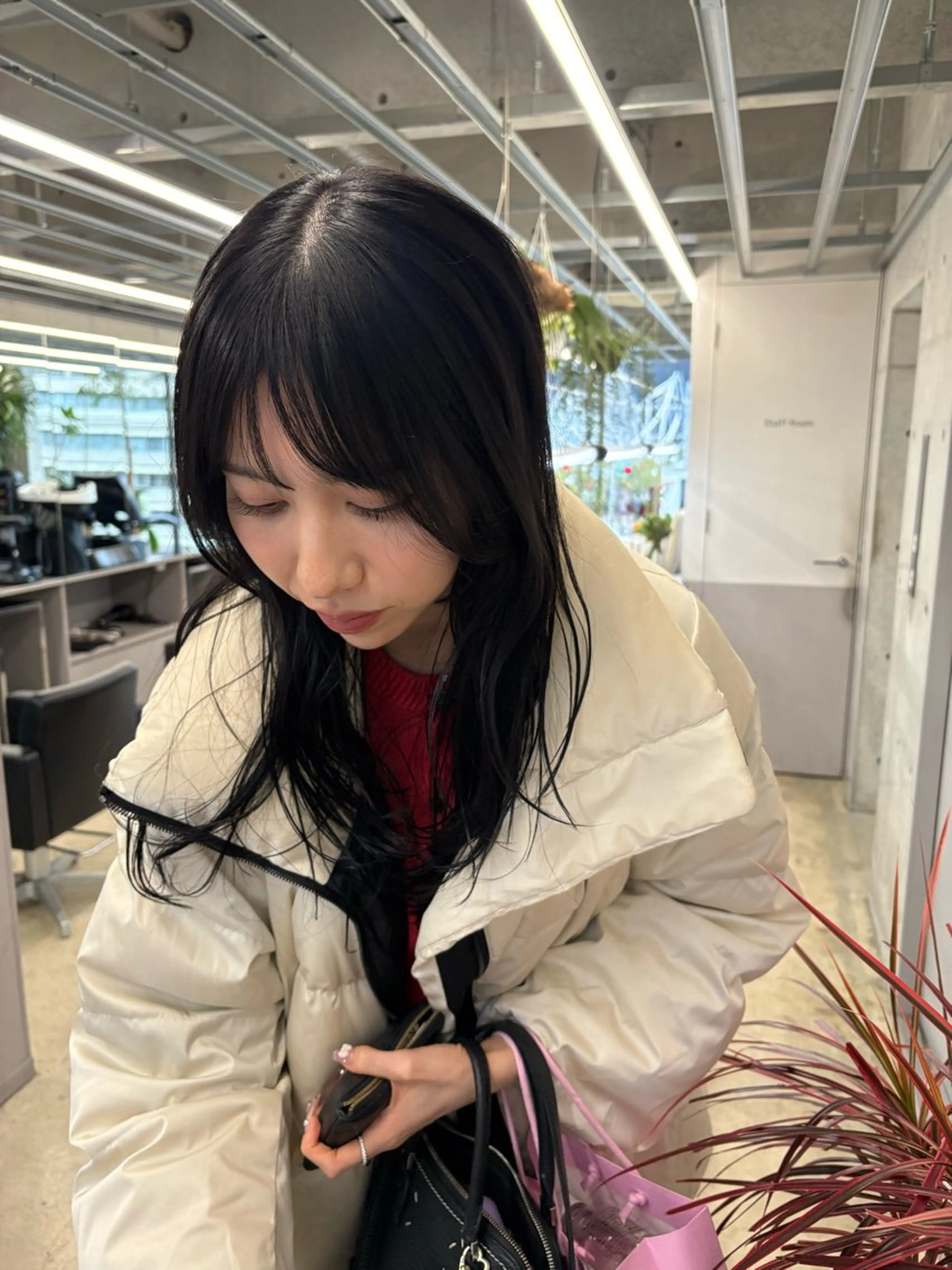 ミディアム カラー 透明感カラー レイヤーカット カット ヘアカラー トリートメント 似合わせカット レイヤー/ボブのヘアスタイル