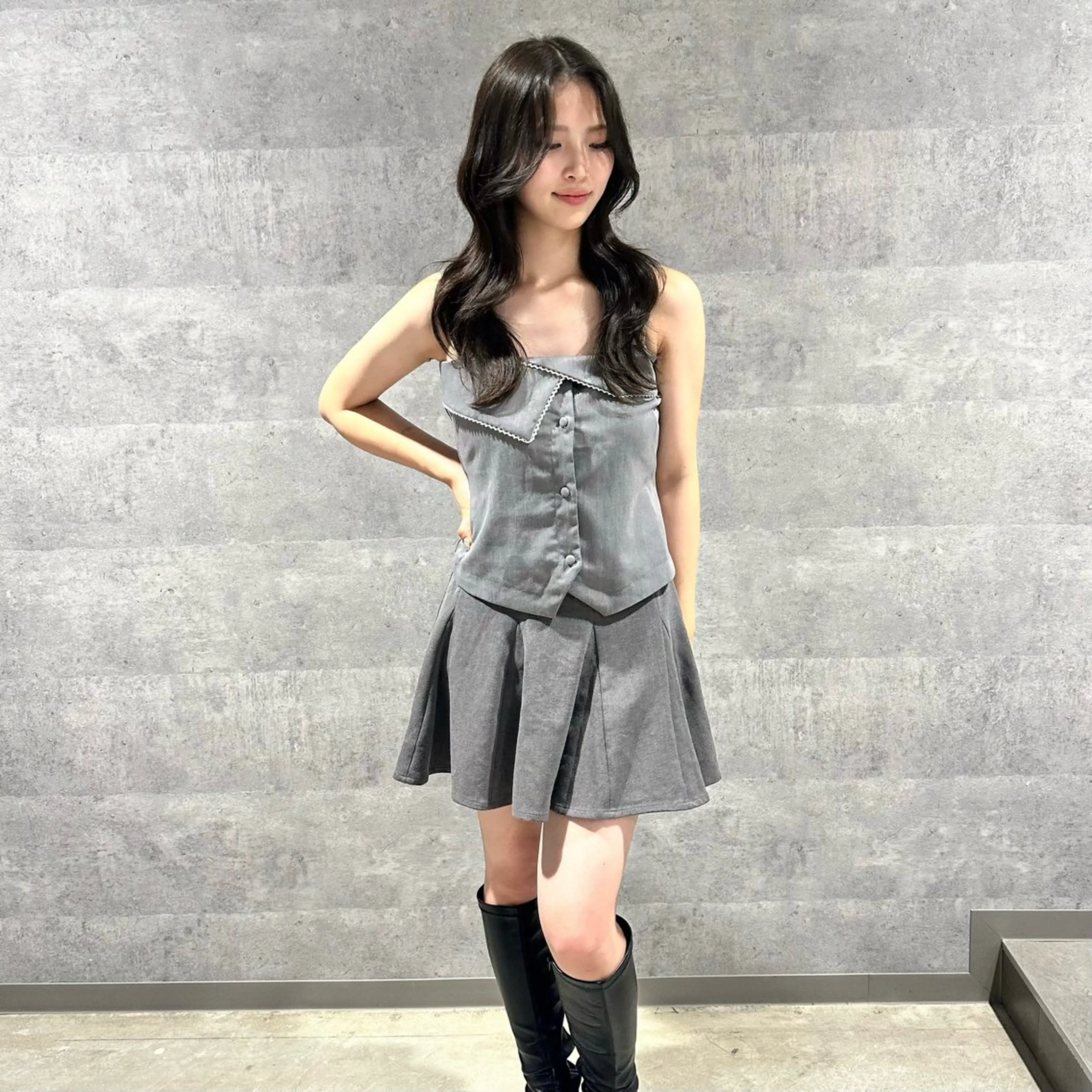 ミディアム カット ヘアカラー ブリーチなしW🎀 髪質改善／はのんのヘアスタイル