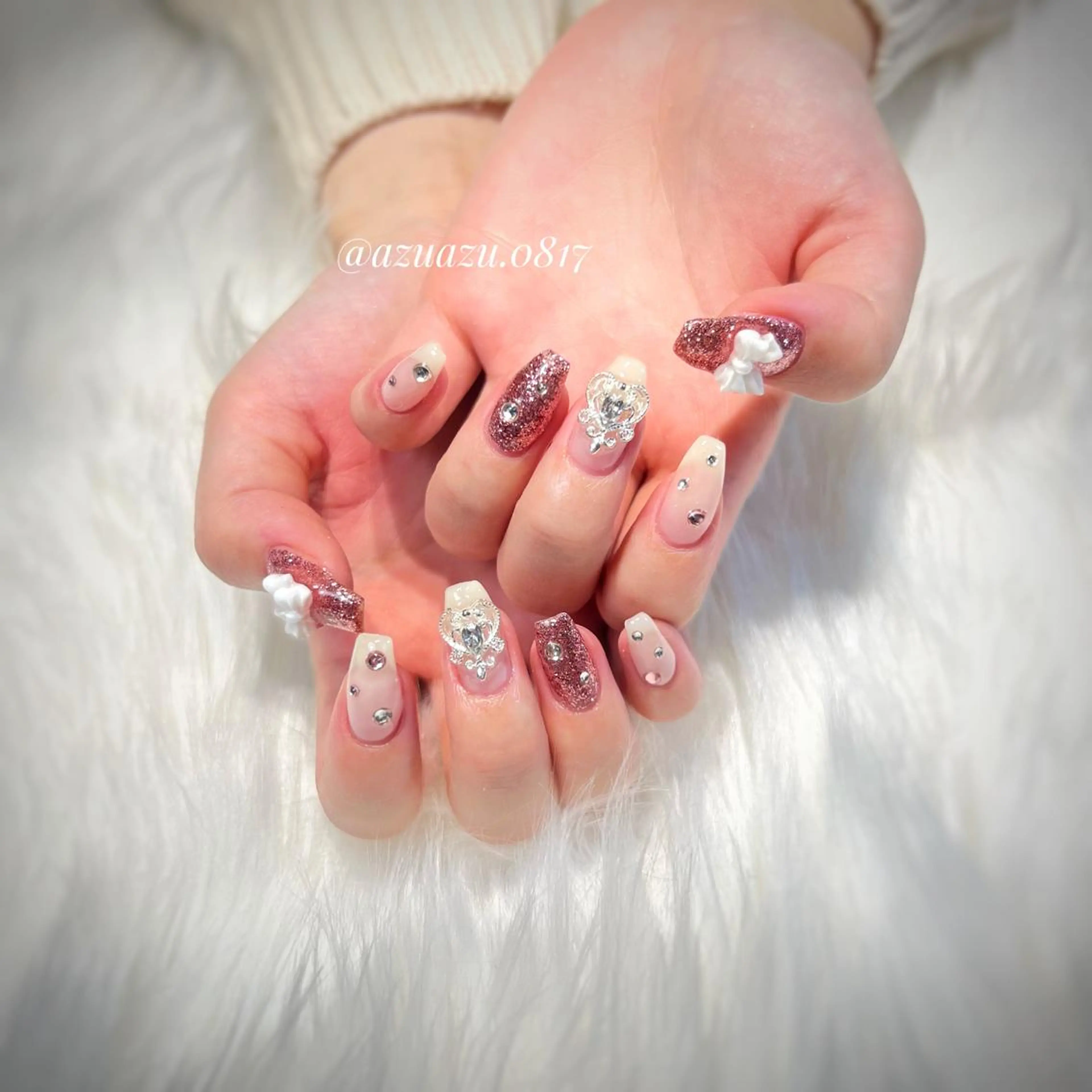 ネイル ジェルネイル ハンドネイル ﾍｱﾒｲｸ&ﾈｲﾙ ♥️Azuのネイルデザイン