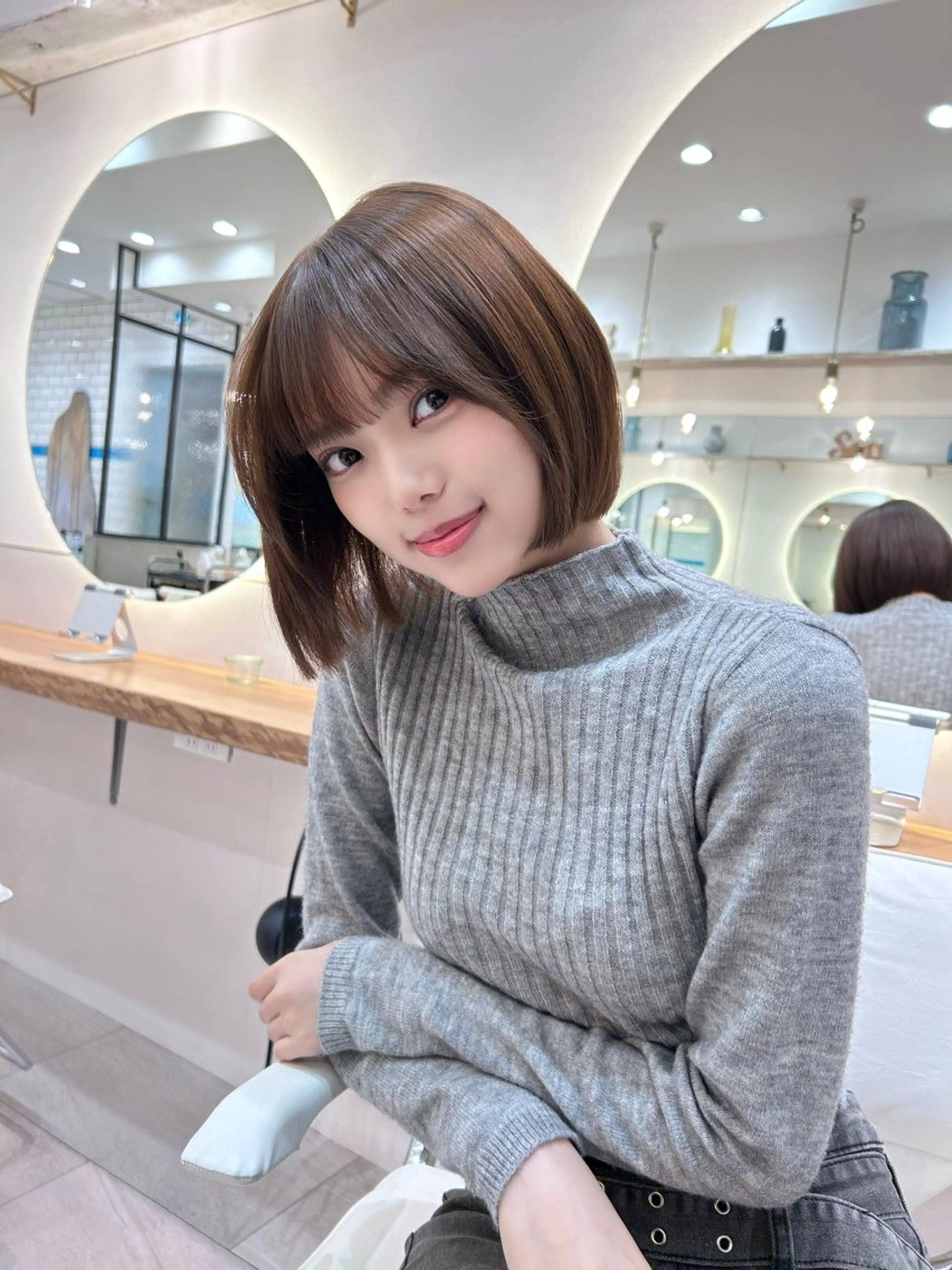 ショート ショートボブ ボブ 顔周りカット 髪質改善 韓国風ヘア ボブ/レイヤーボブ/ 髪質改善/梶川 夏季のヘアスタイル