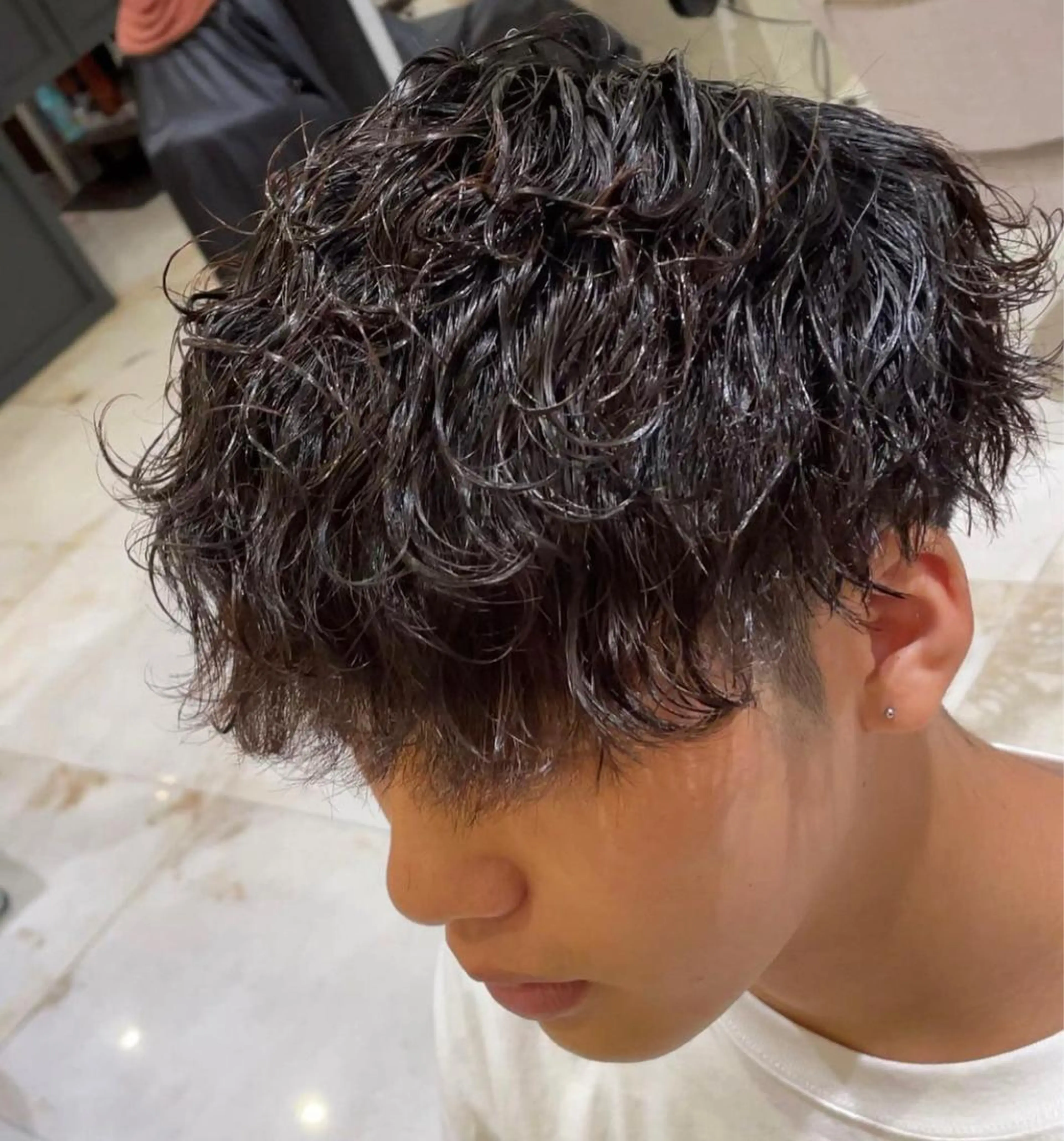 【ミニモ限定】メンズカット＋トレンドパーマ+ダメージケアトリートメント¥13000→¥6900の写真