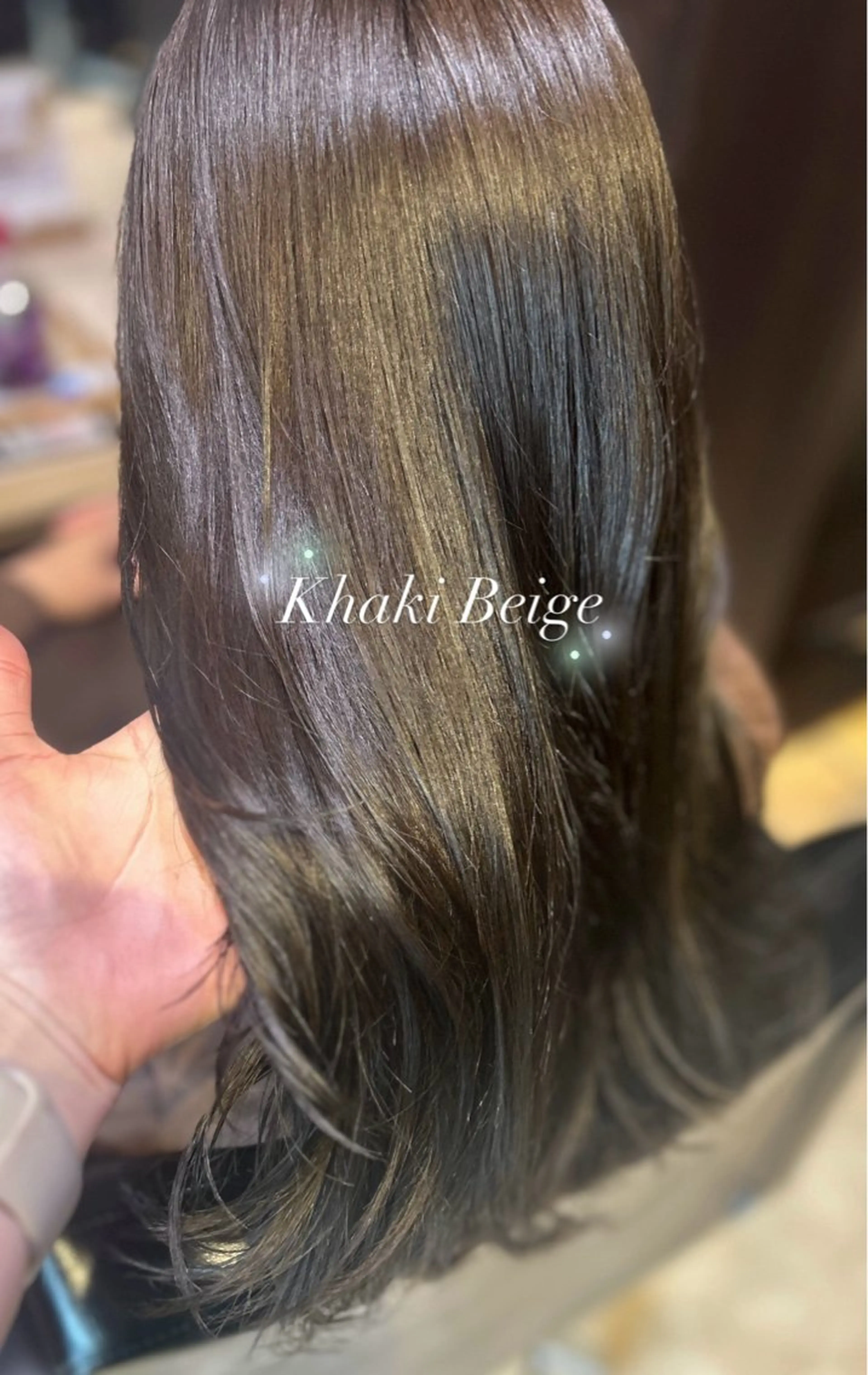 ロング カラー ベージュカラー ⭐️似合わせアップ ⭐️並木奏絵のヘアスタイル